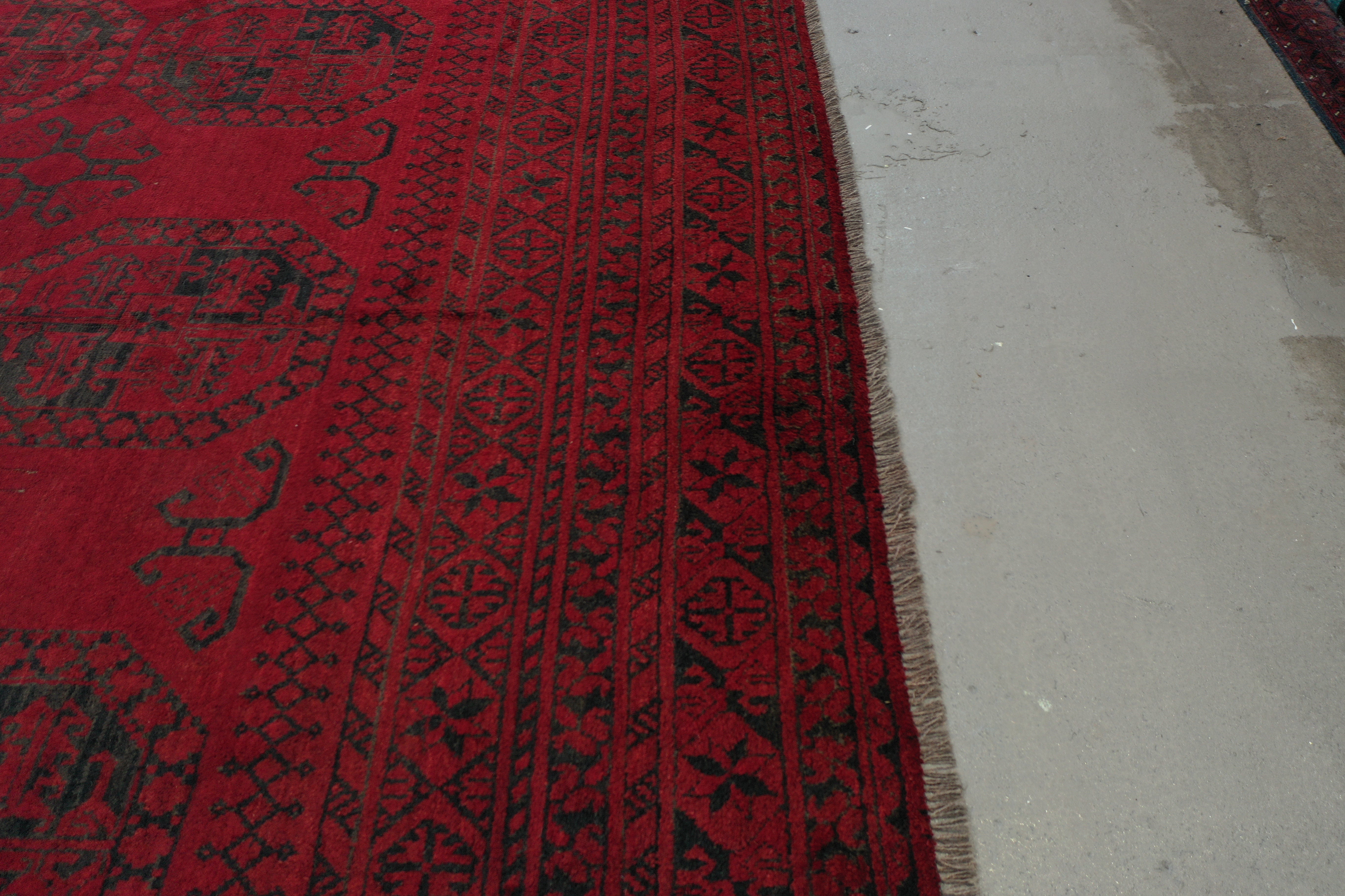 Red Afghan Handmade — 3.63 x 3.12