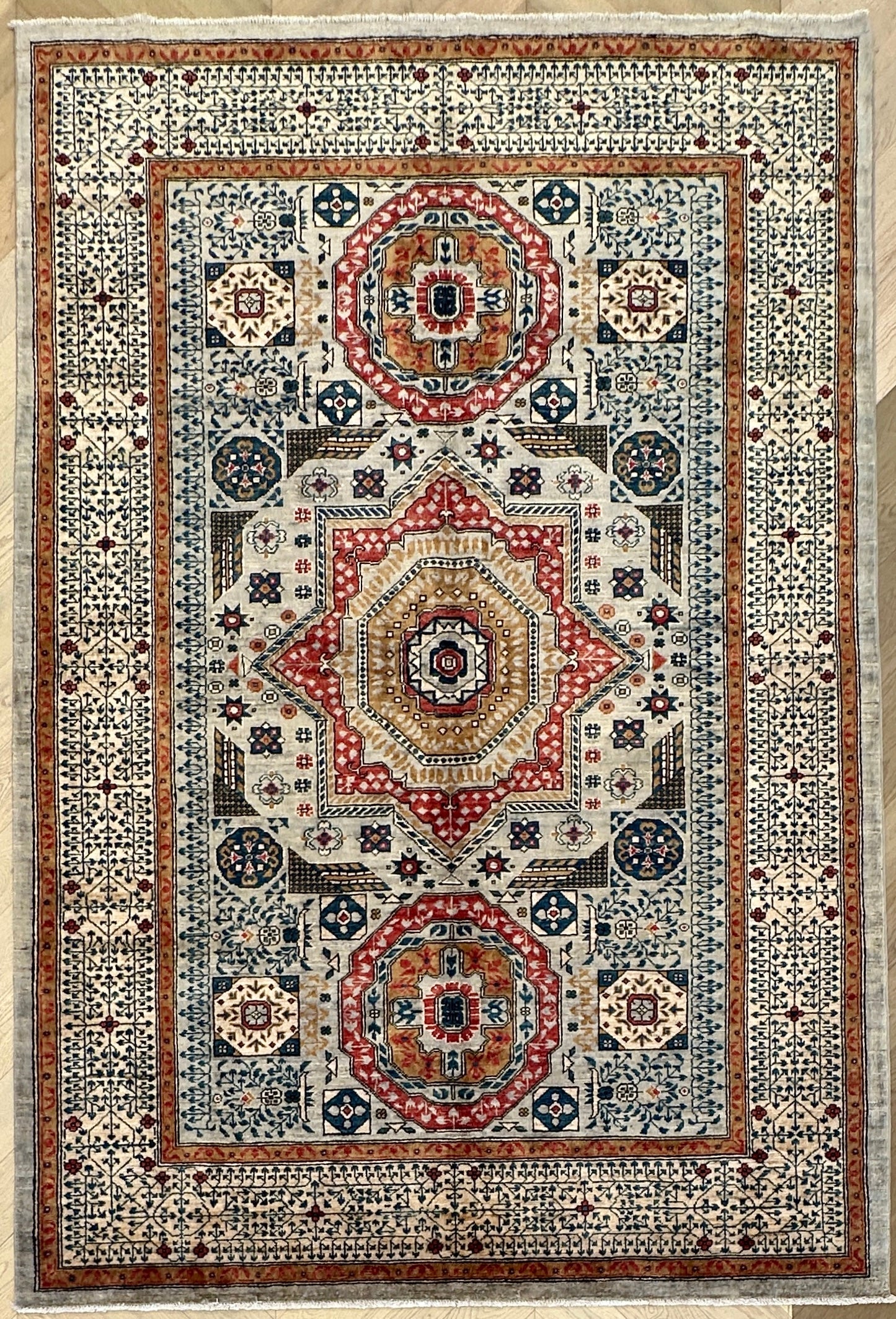 Afghan handmade rug,Chobi . Size: 286x187 cm
