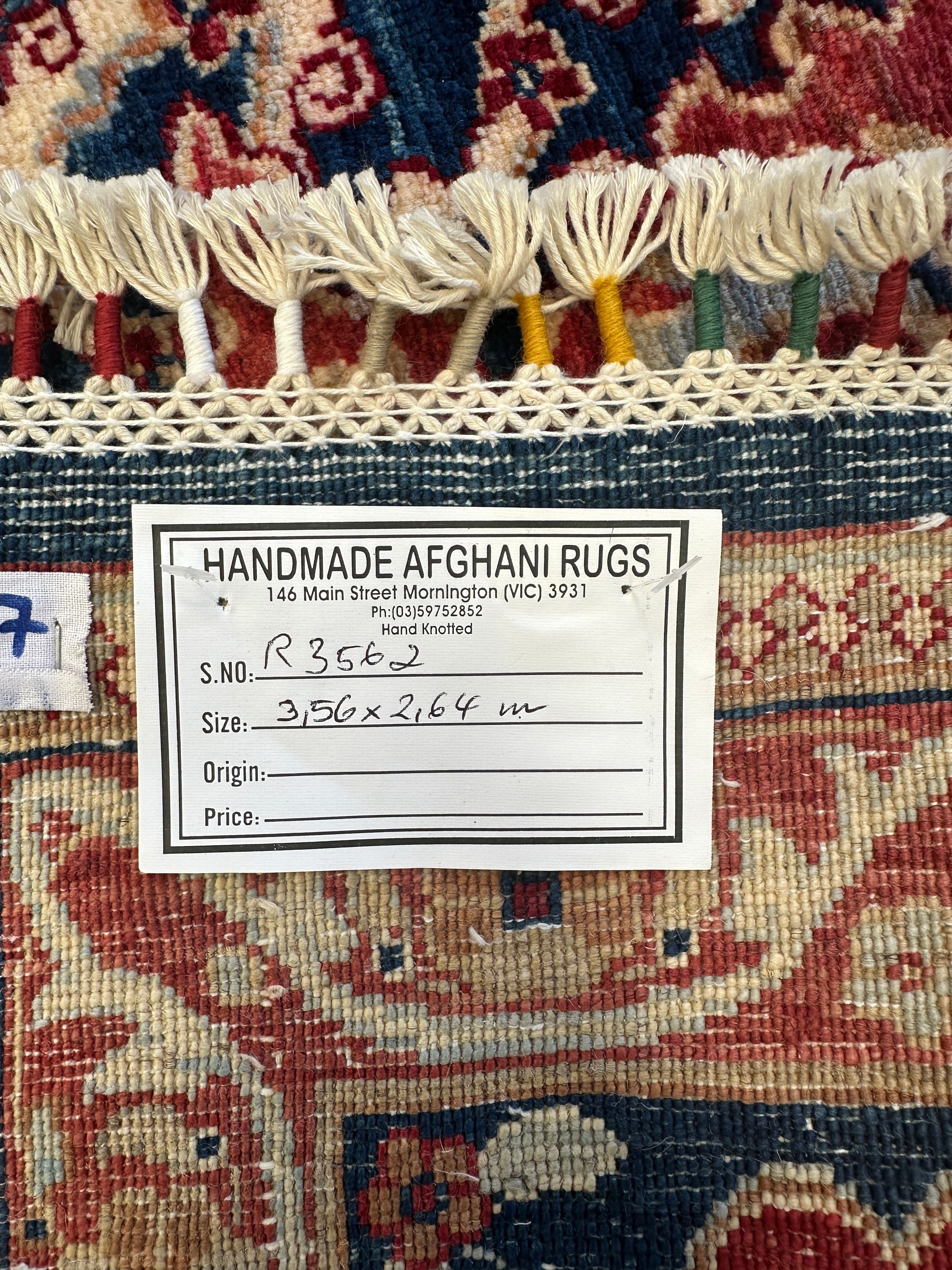 Chobi Afghan Handmade — 3.56 x 2.64