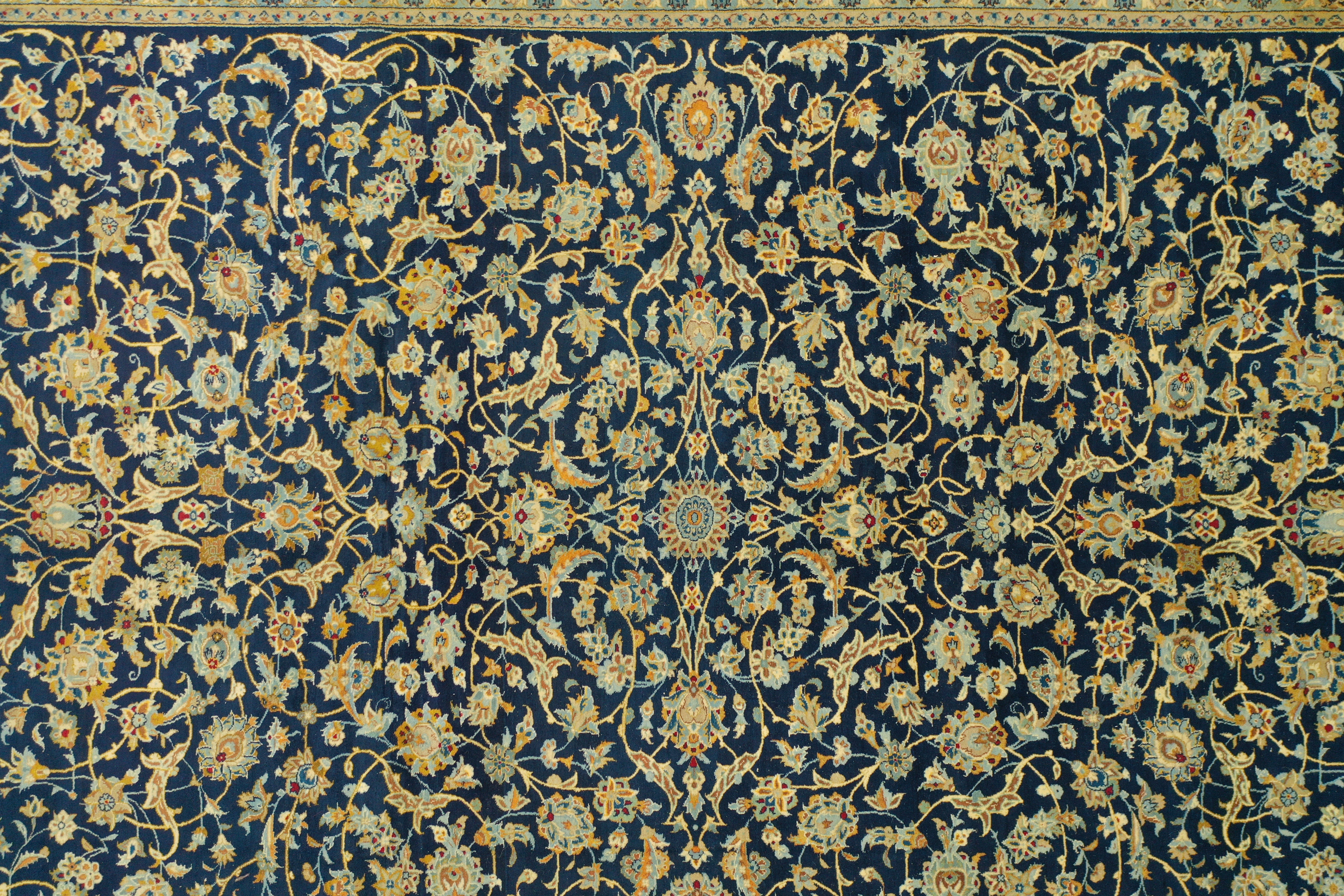 Navy Afghan Handmade