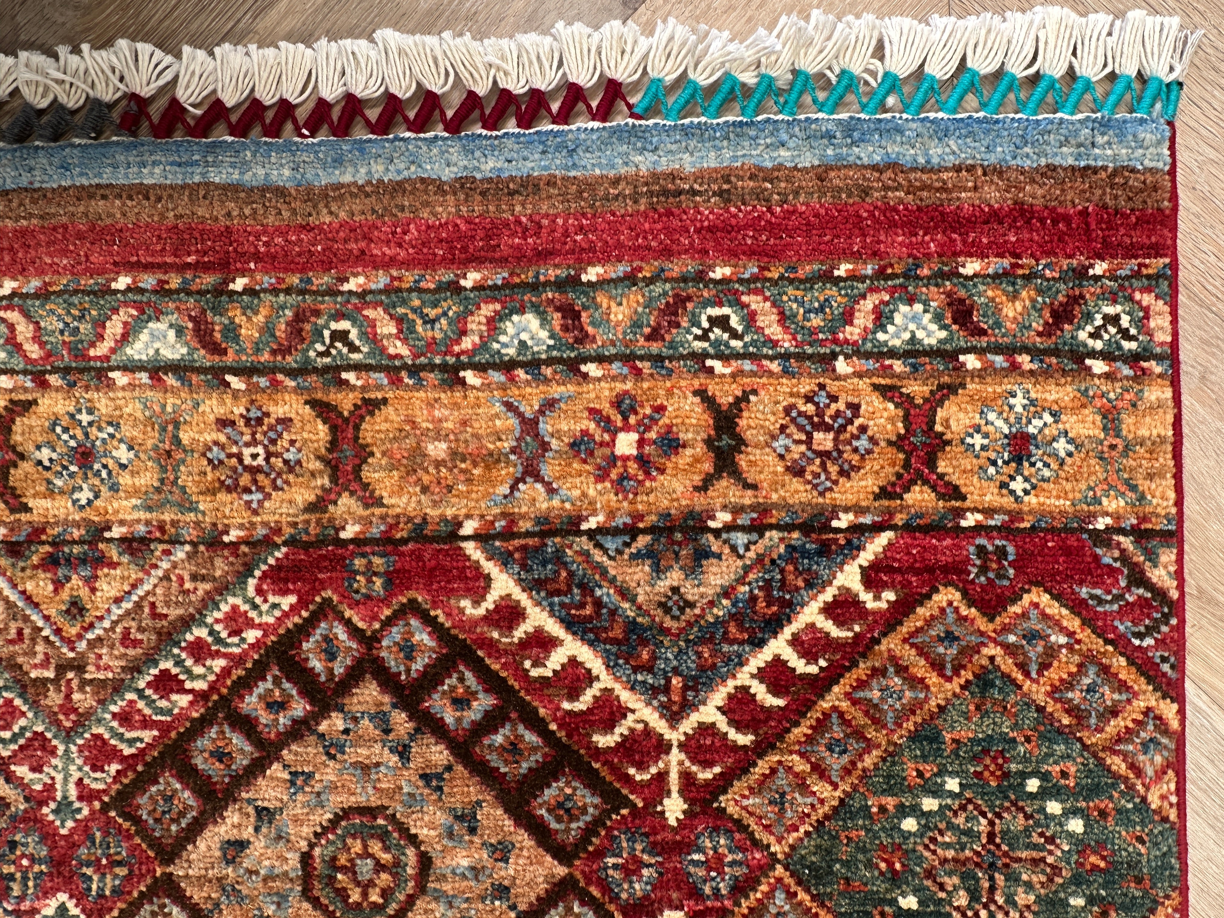 Chobi Afghan Handmade — 2.46 x 1.74