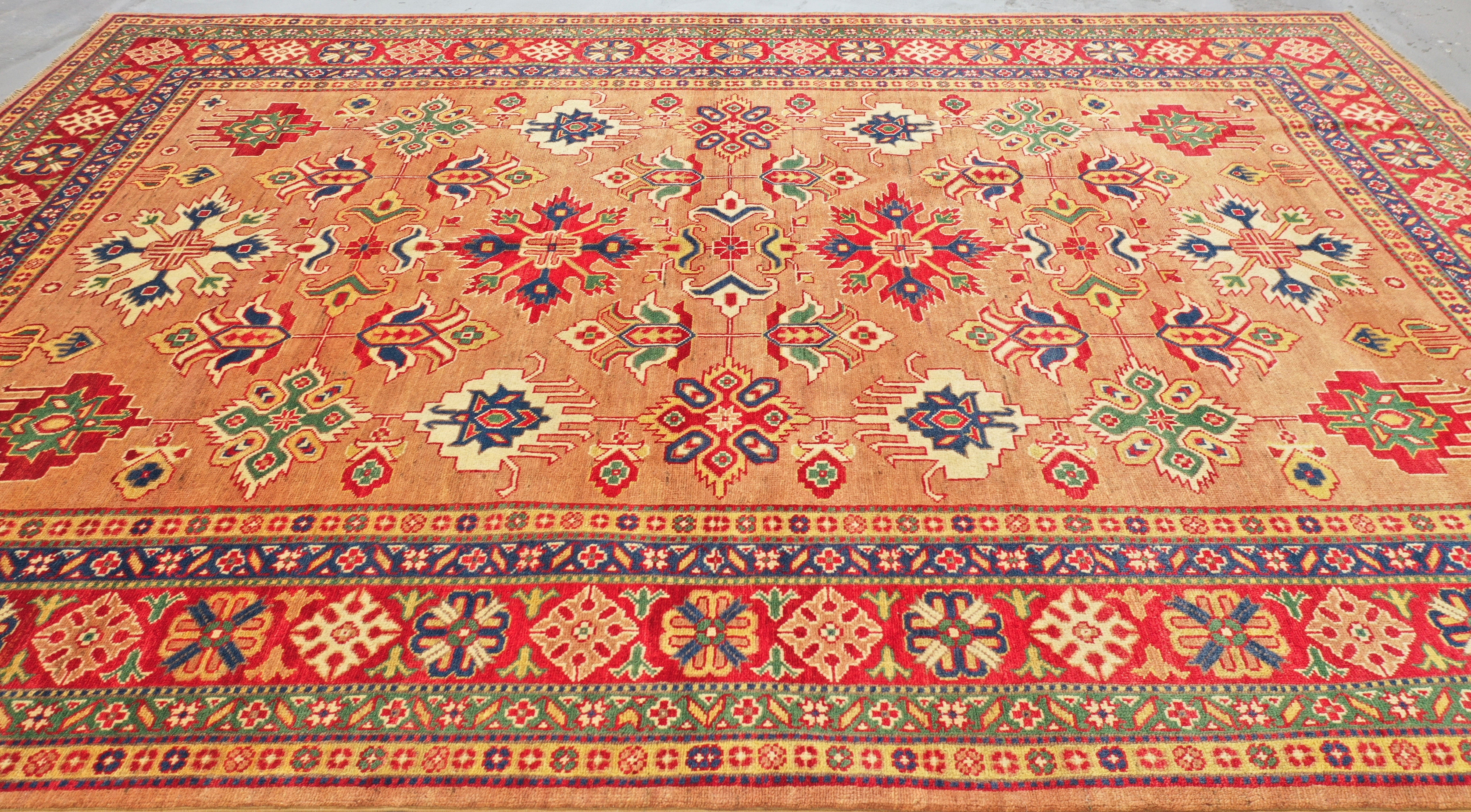 Terracotta Afghan Handmade — 2.95 x 2.03