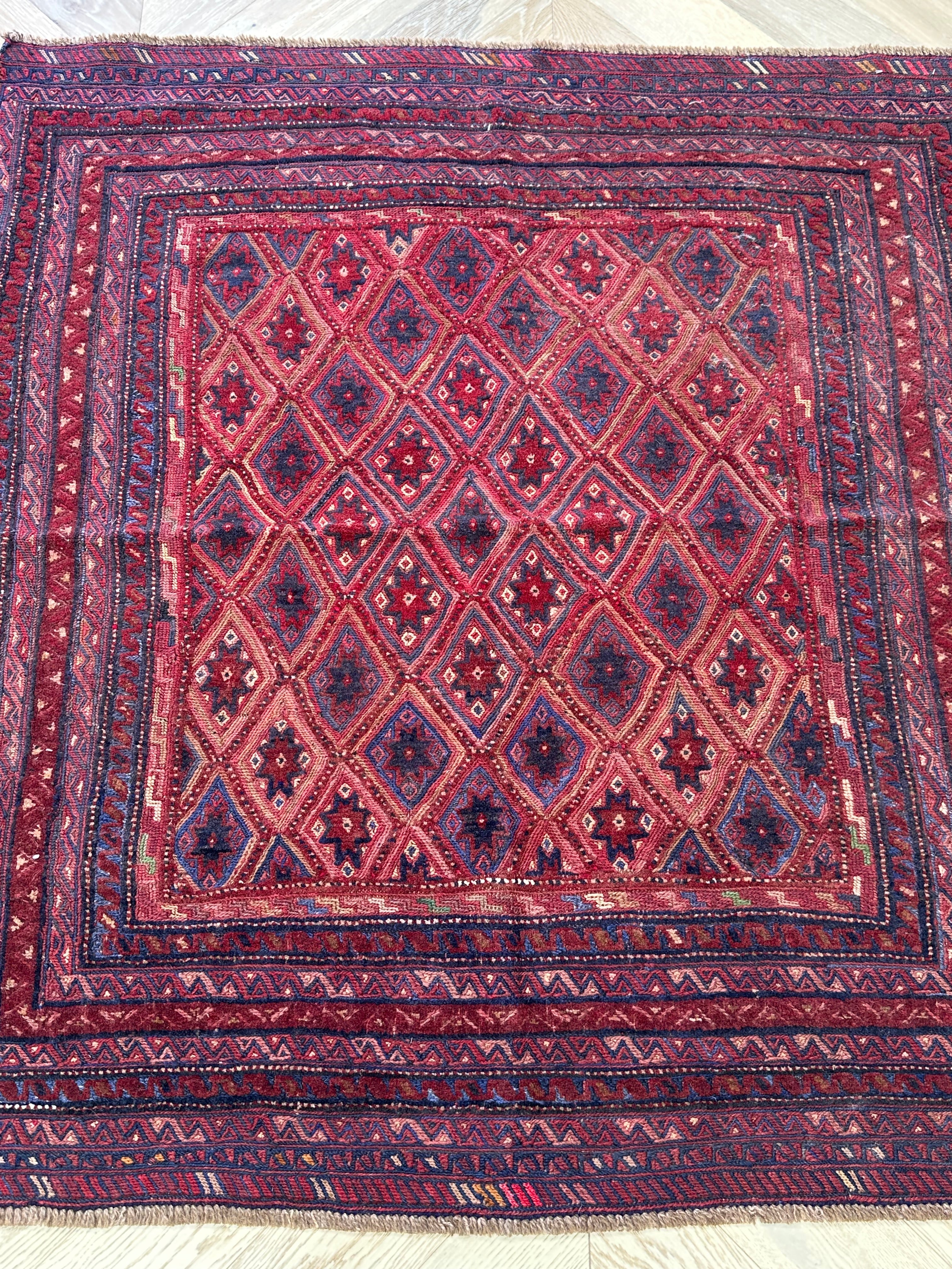 HANDMADE AFGHAN MUSHWANI KILIM | CM|