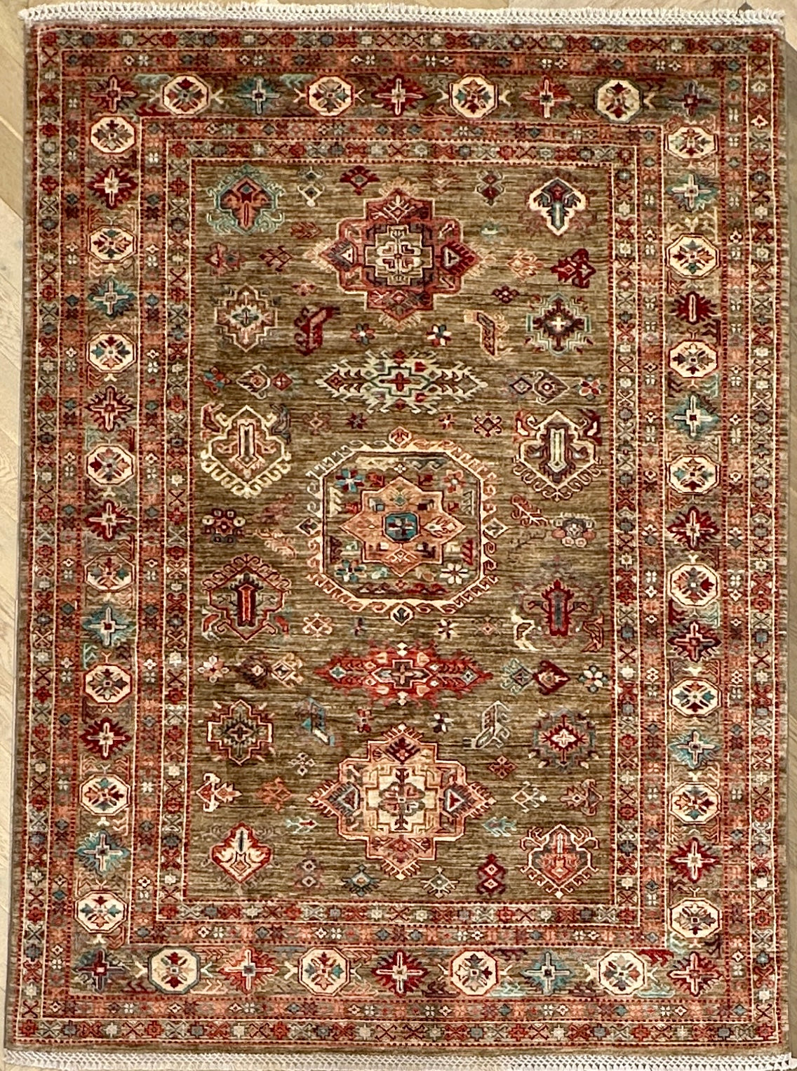 Chobi Afghan Handmade — 2.37 x 1.74