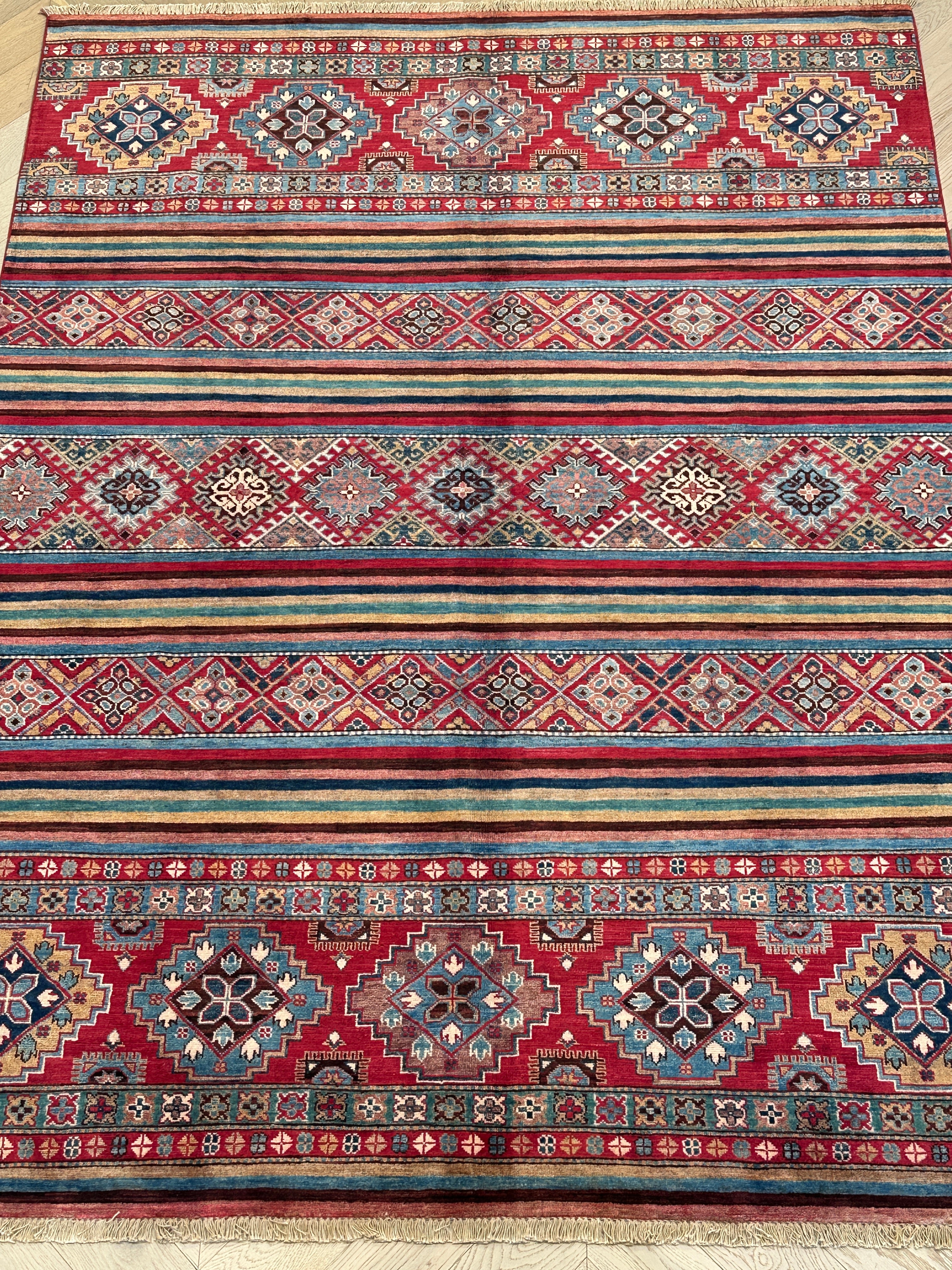 Chobi Afghan Handmade — 2.52 x 1.78