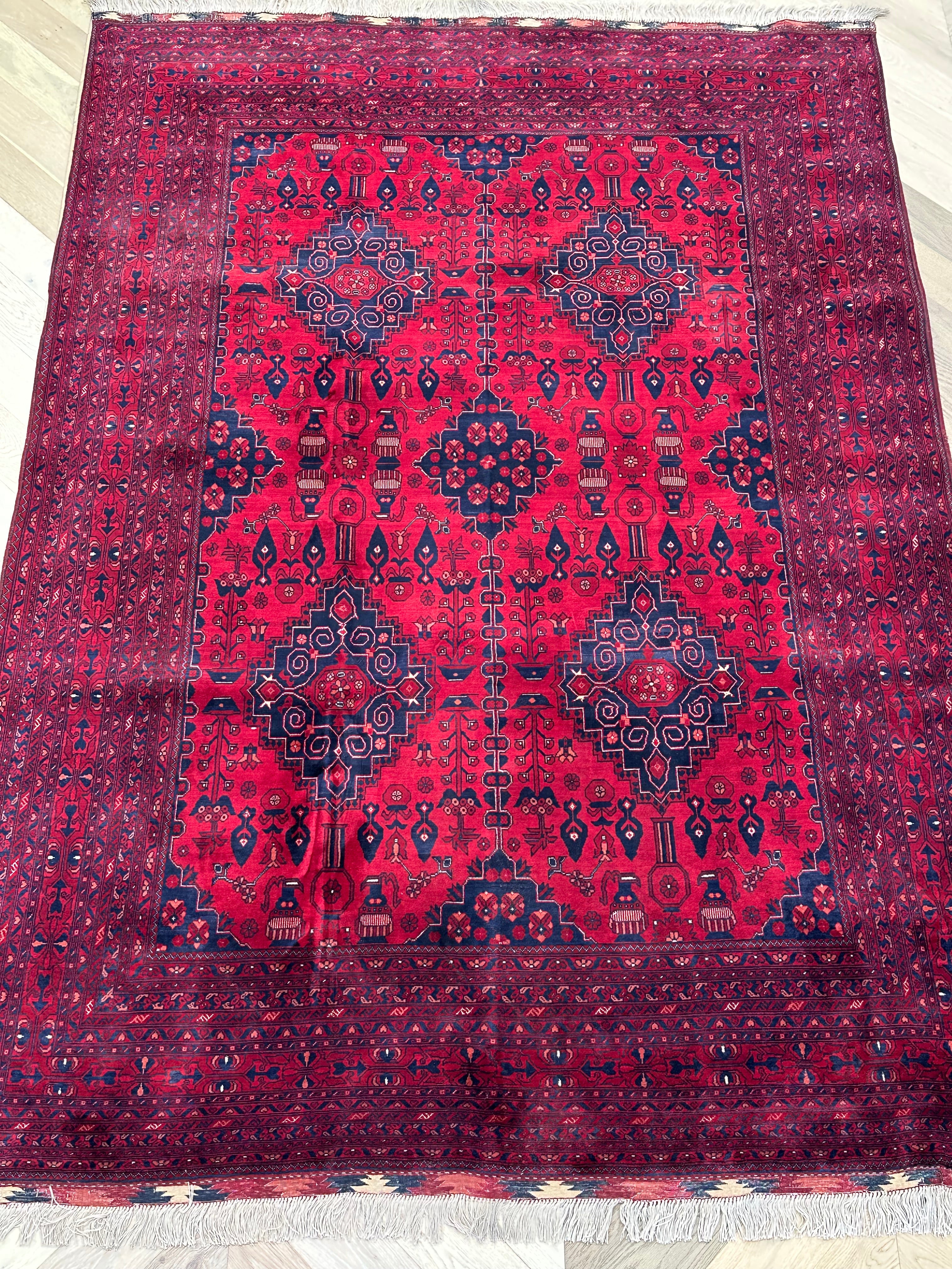 Natural Afghan Handmade — 2.93 x 2.00