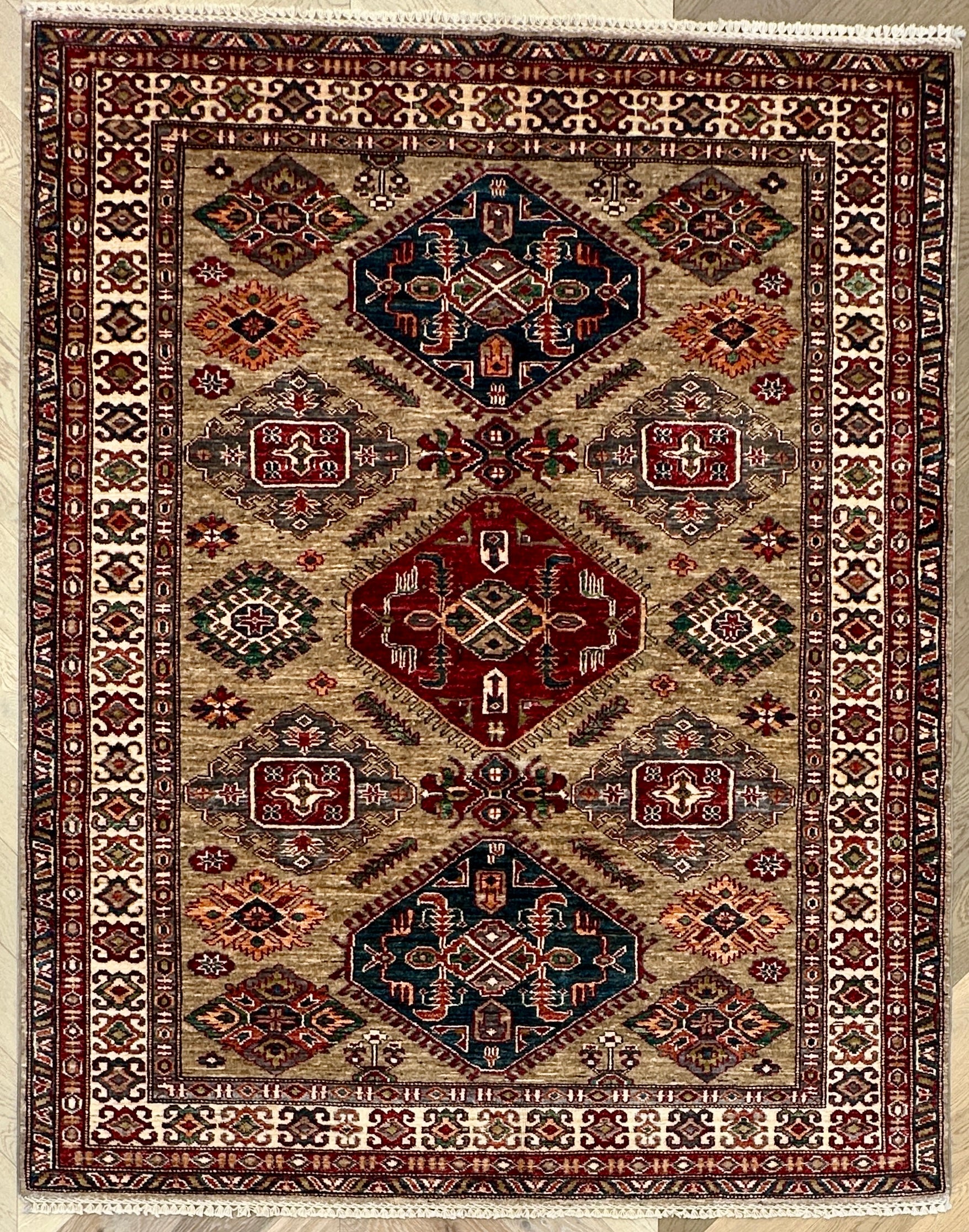 Chobi Afghan Handmade — 1.98 x 1.59