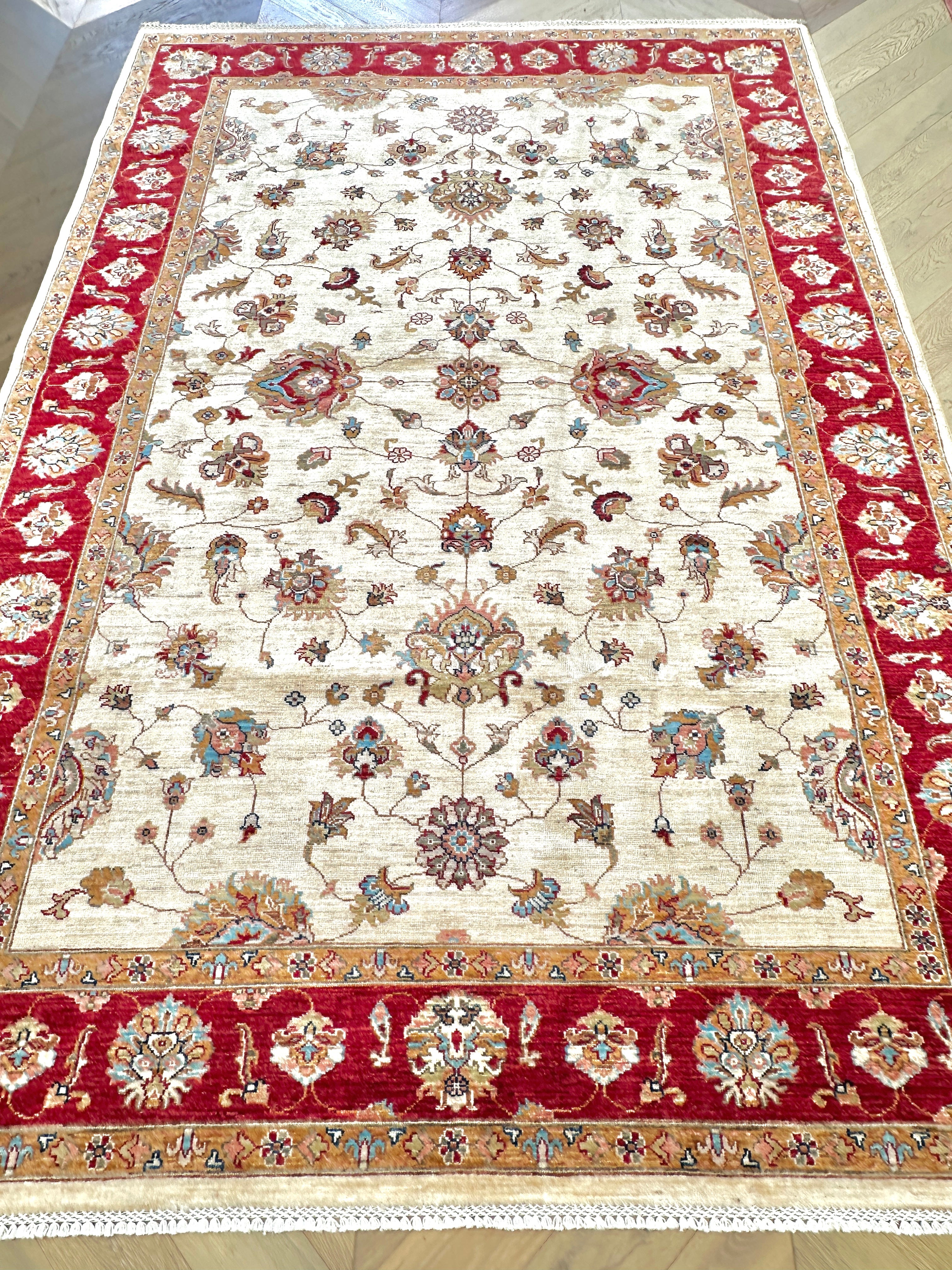 Chobi Afghan Handmade — 2.93 x 1.98
