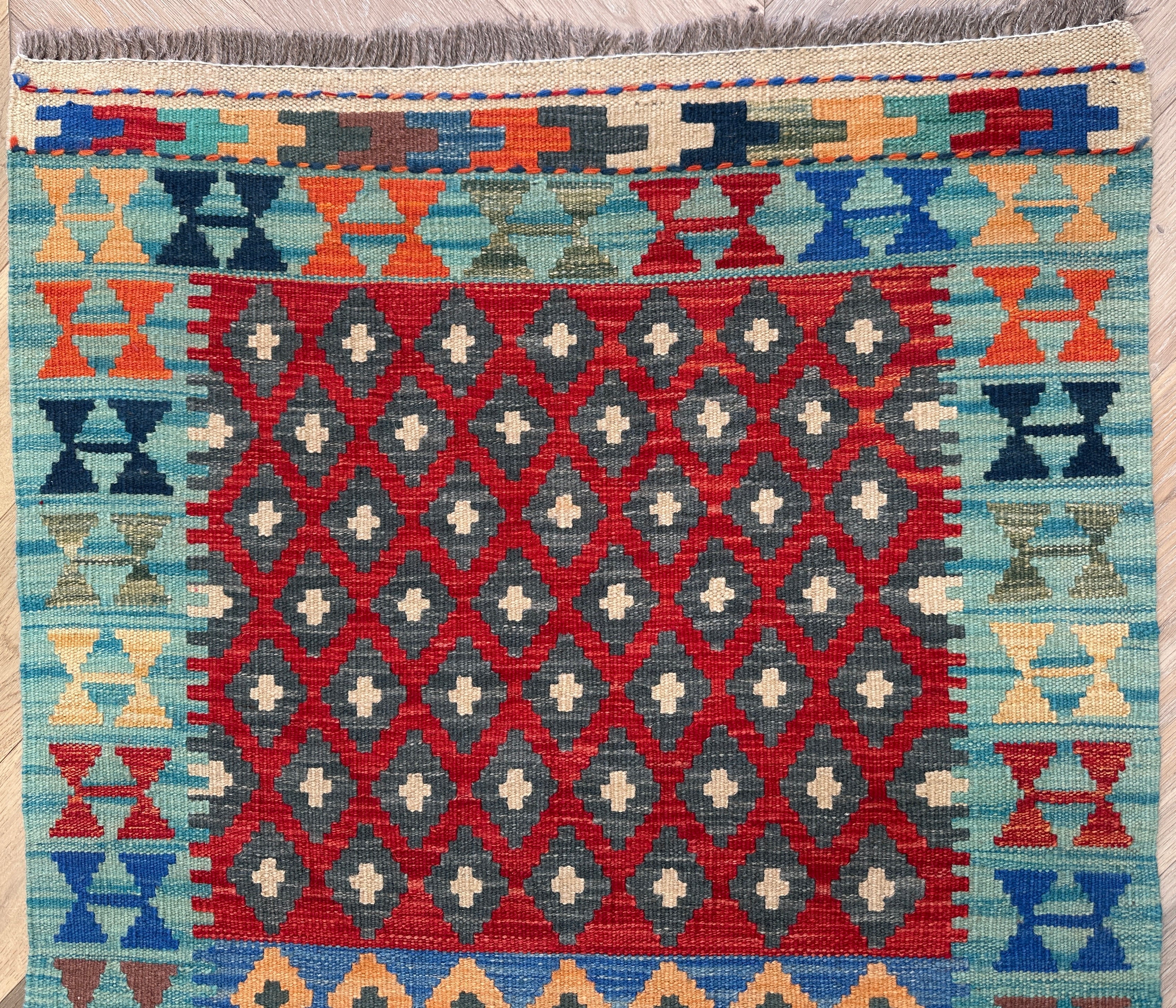 Afghan Kilim — 3.06 x 0.85