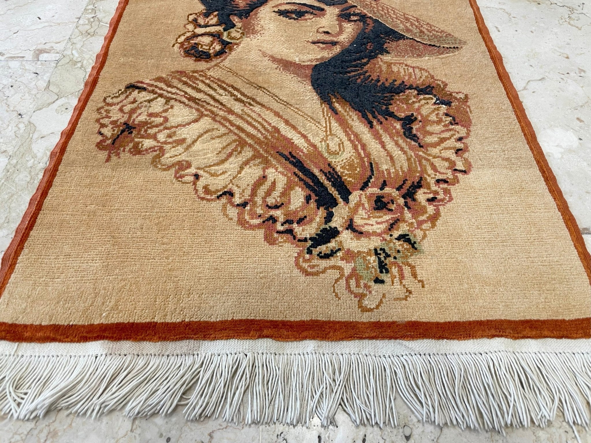 2x3 ft Silk Wool Persian Wall decors Rug, Afghan Hand Knotted Rug, Bedroom Rug, Small Rug, Home decor, Kids Room Rug, Office Rug, entry Home - Jerm Rugs - Jerm Rugs