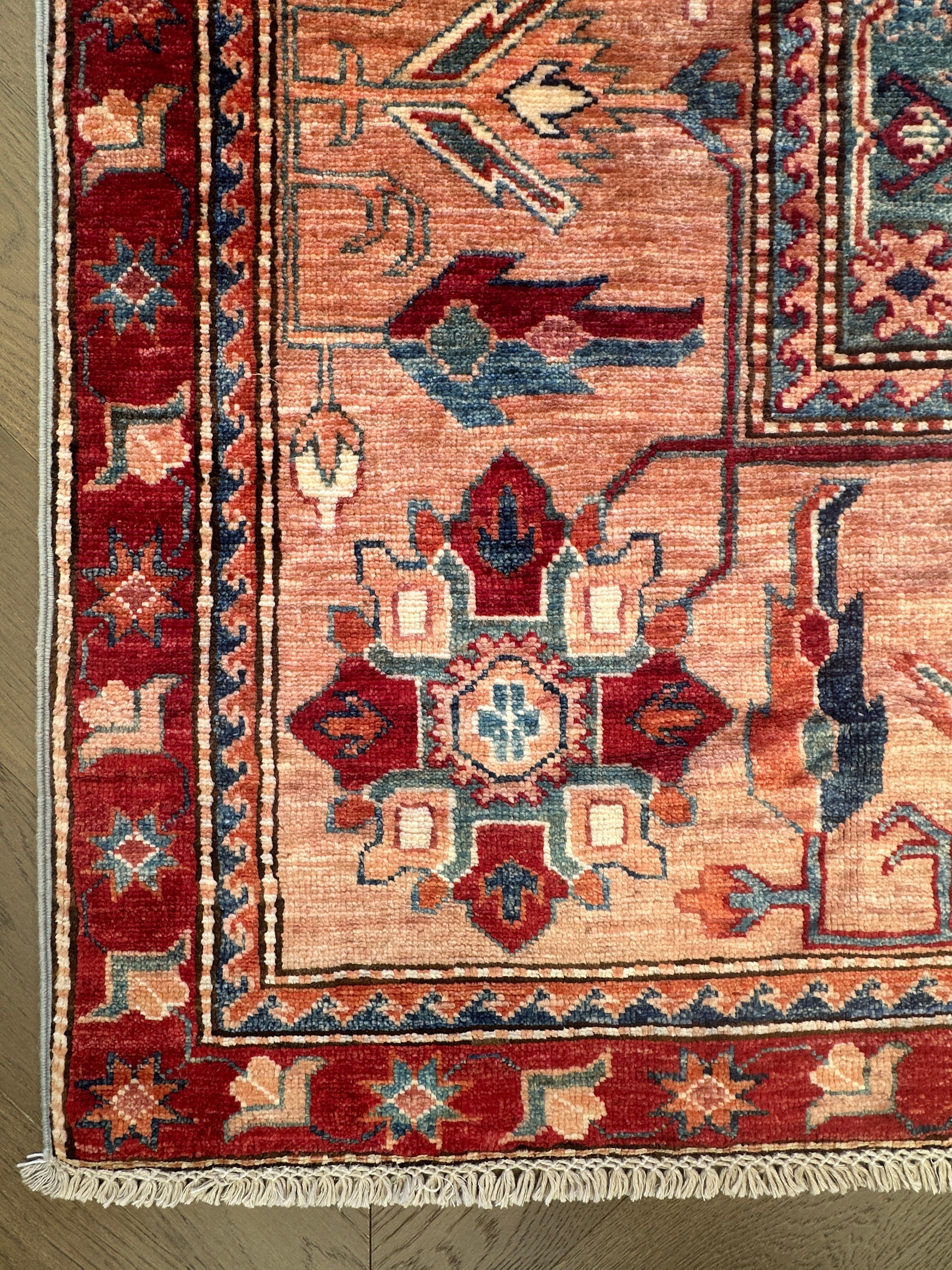 Chobi Afghan Handmade — 3.69 x 2.69