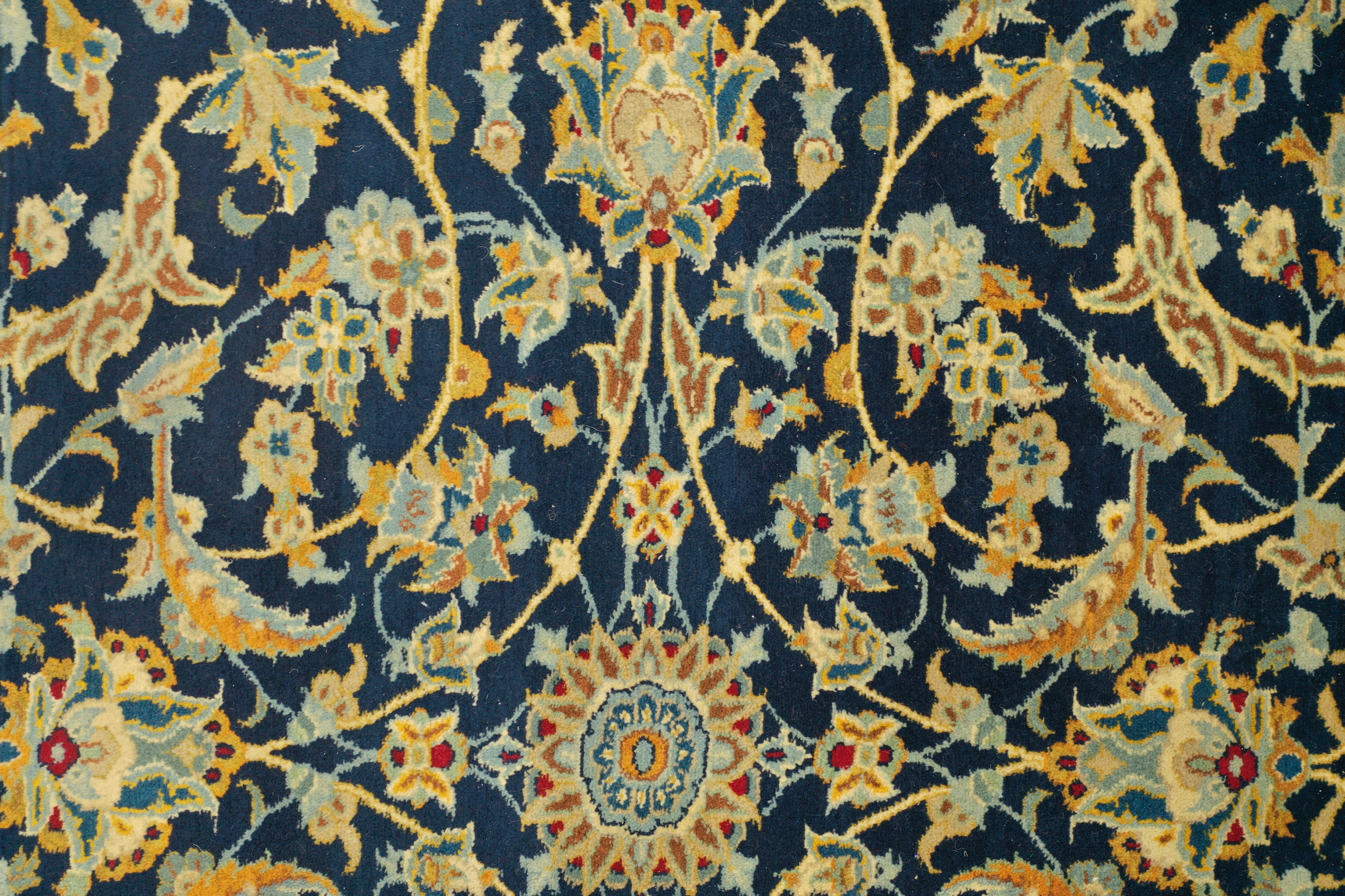Navy Afghan Handmade