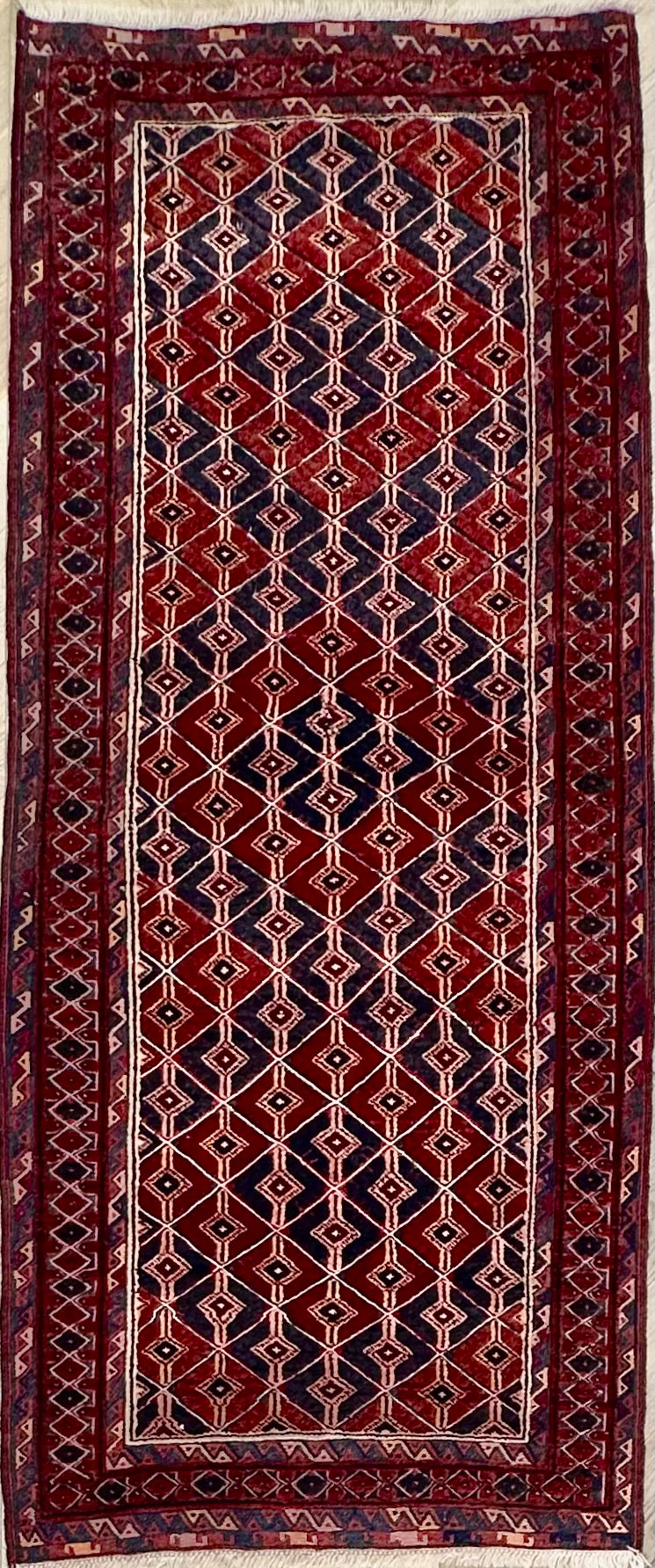 HANDMADE AFGHAN MUSHWANI KILIM RUNNER | CM|