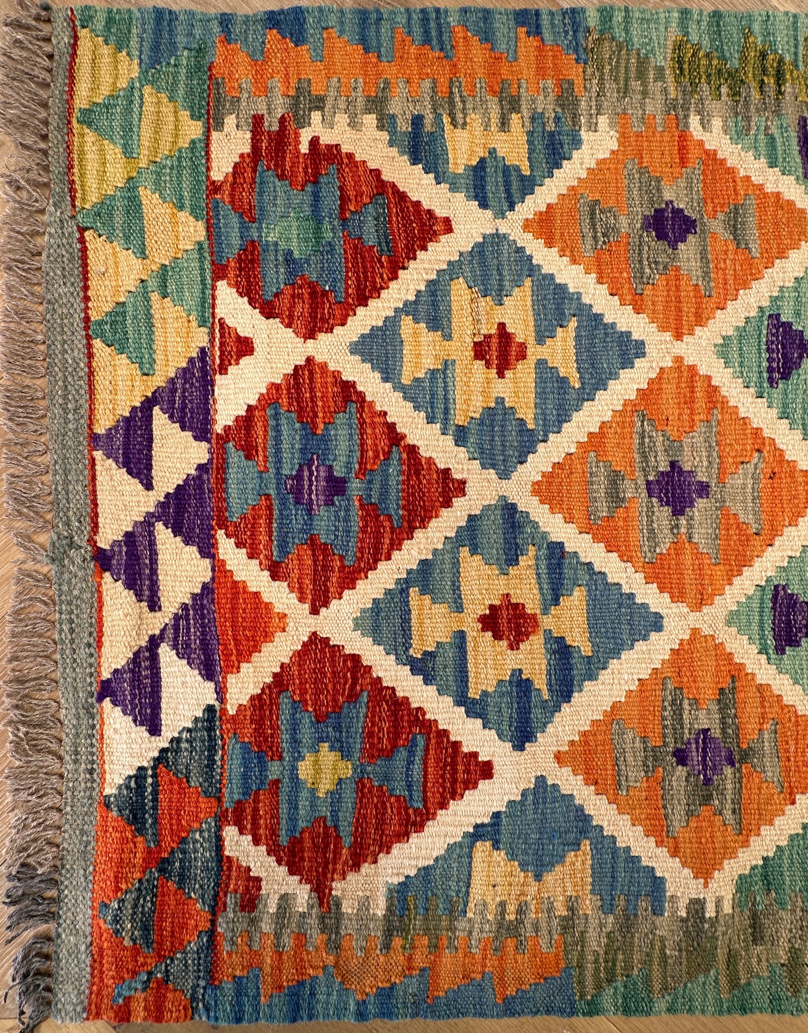 Afghan Kilim — 3.05 x 0.75