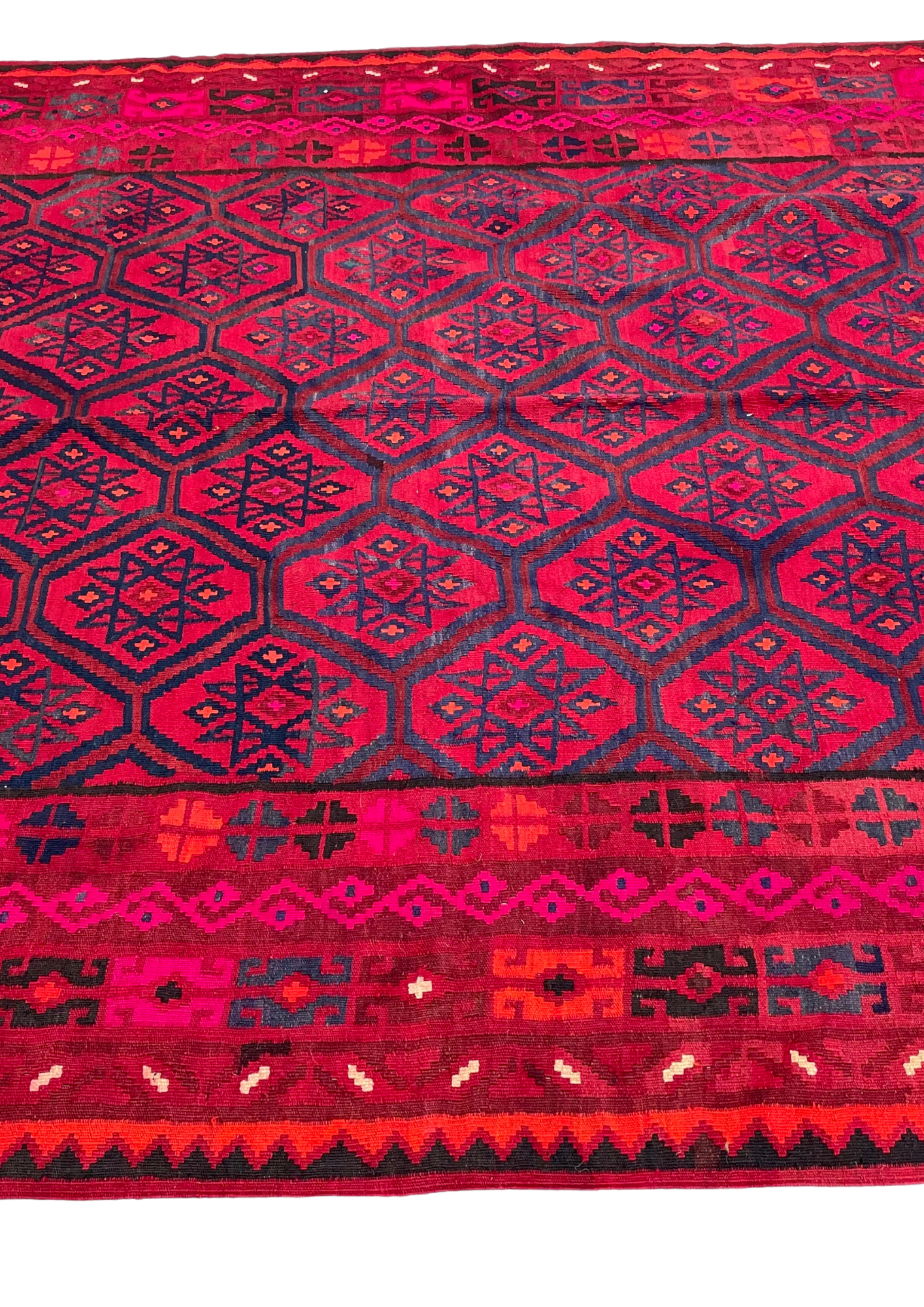 Red Afghan Kilim — 3.10 x 2.20