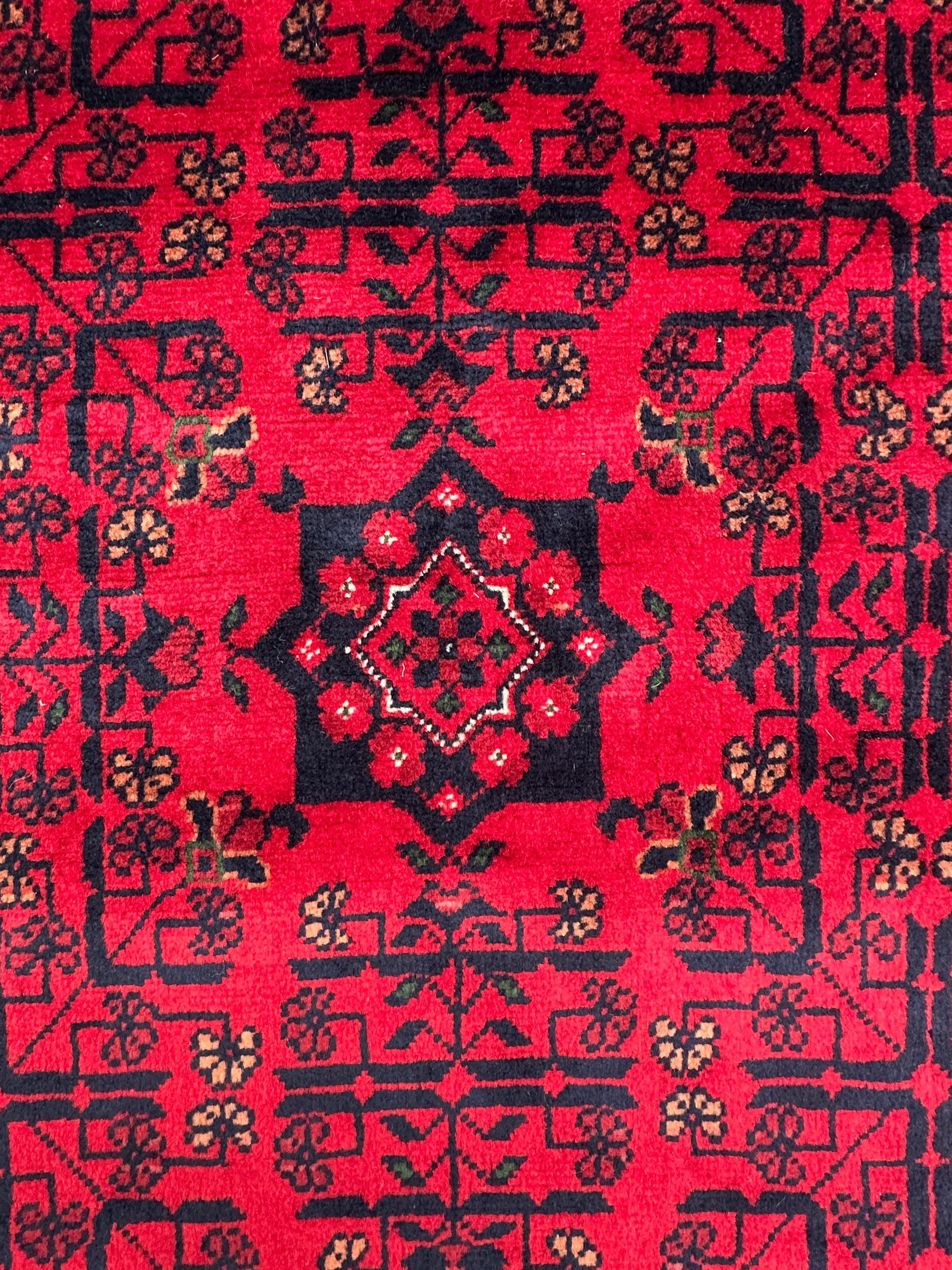 Grey Afghan Handmade — 2.32 x 1.71