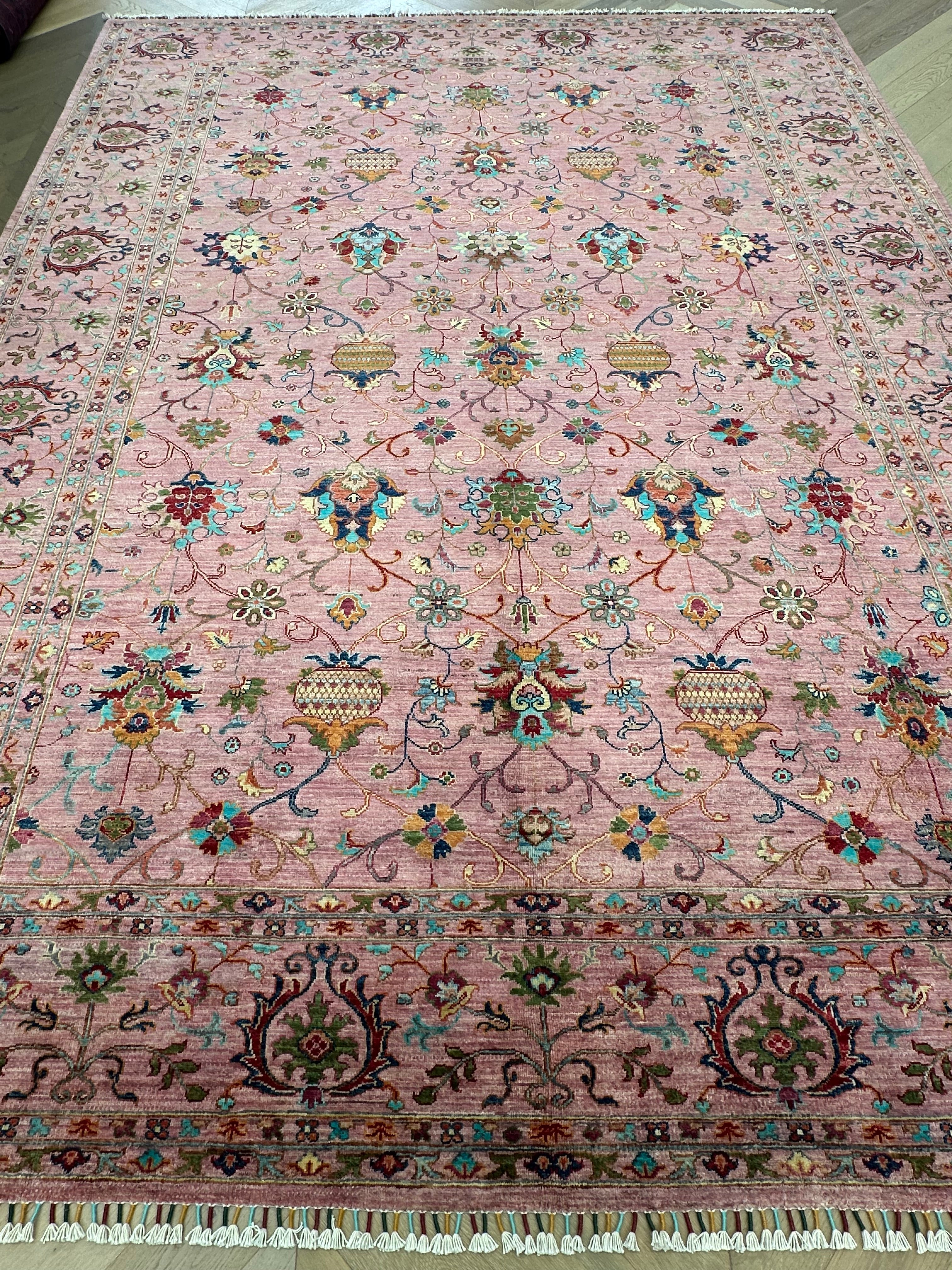 Afghan handmade rug,Chobi. Size:363x271cm