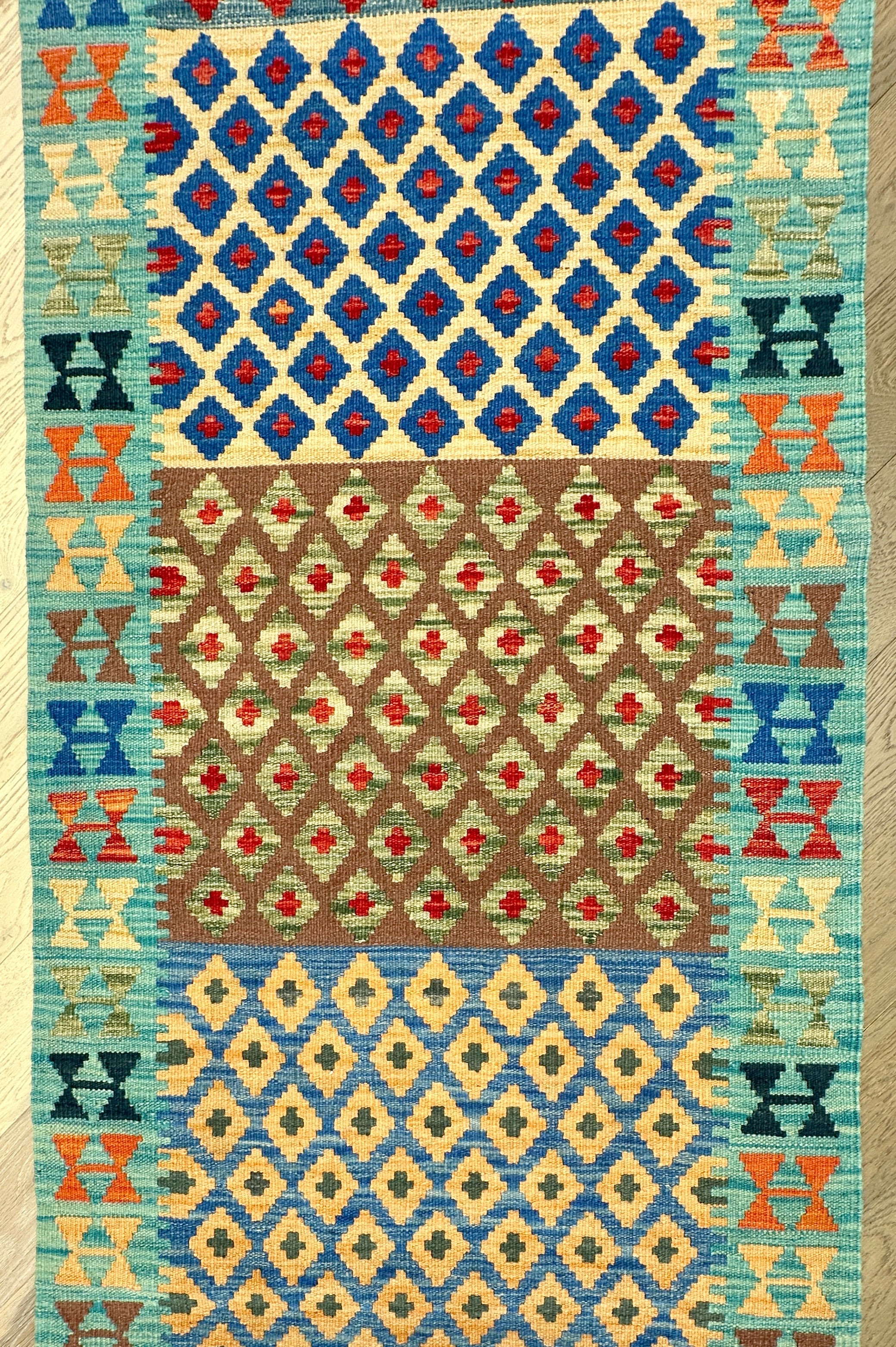 Afghan Kilim — 3.06 x 0.85