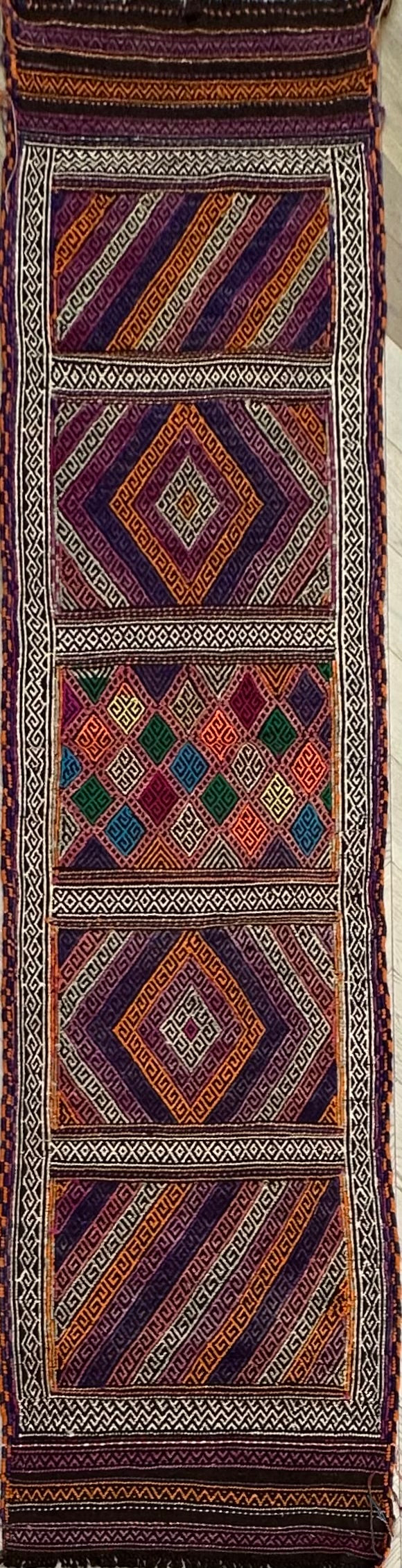 Afghan Kilim — 2.61 x 0.62