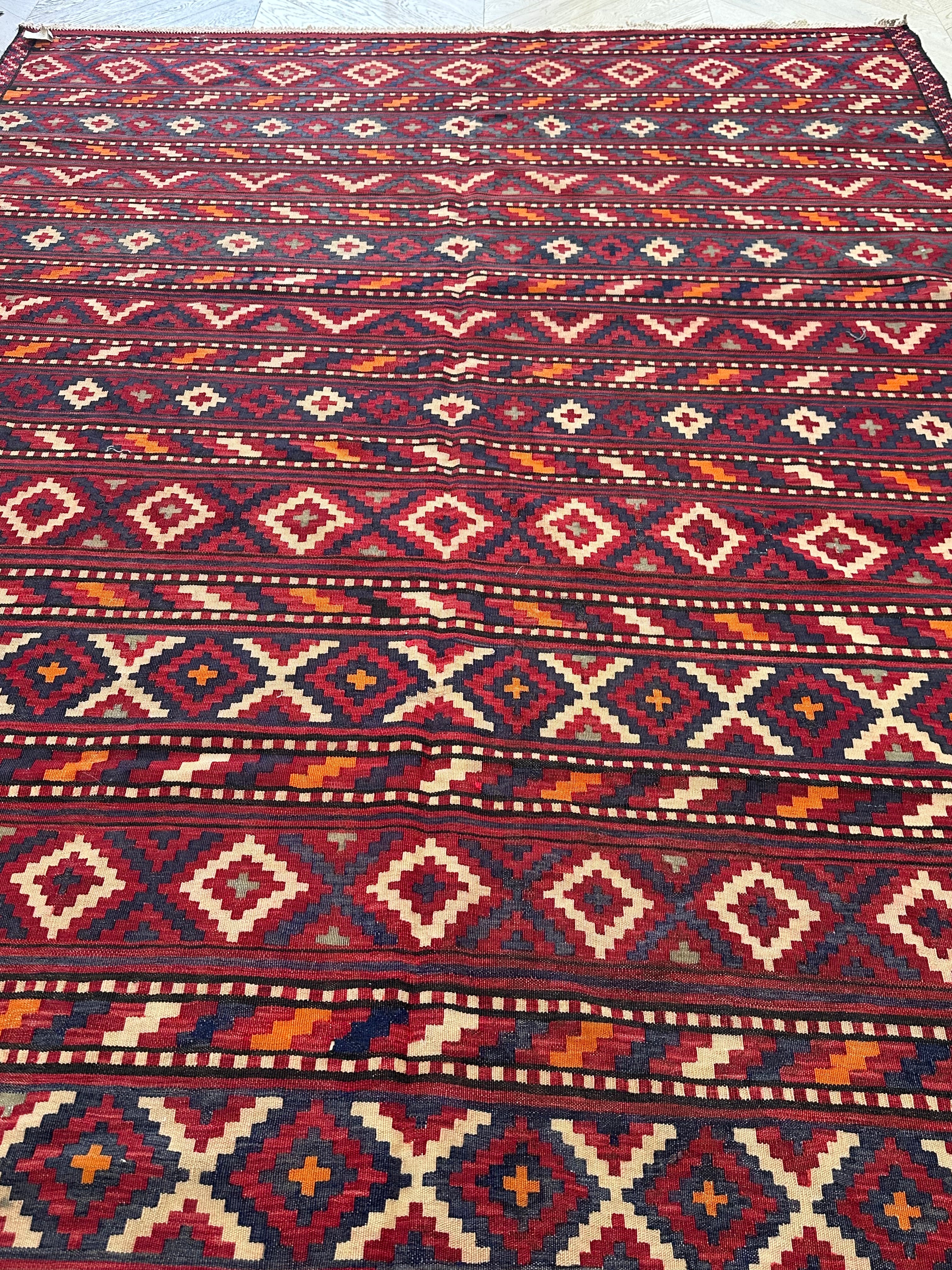 Yellow Afghan Handmade — 4.36 x 2.12