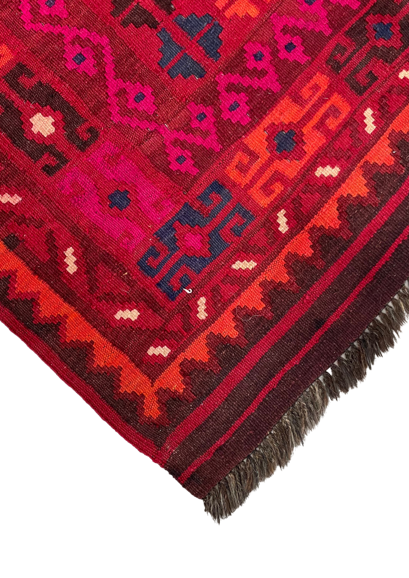 Red Afghan Kilim — 3.10 x 2.20