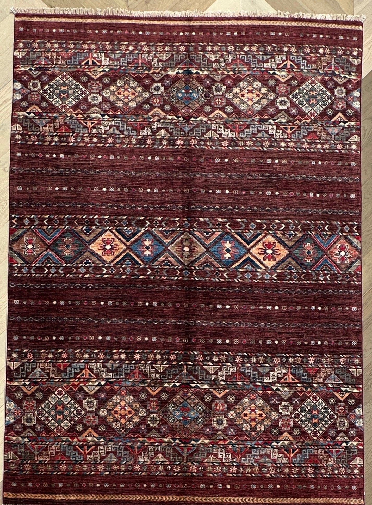Chobi Afghan Handmade — 2.37 x 1.67