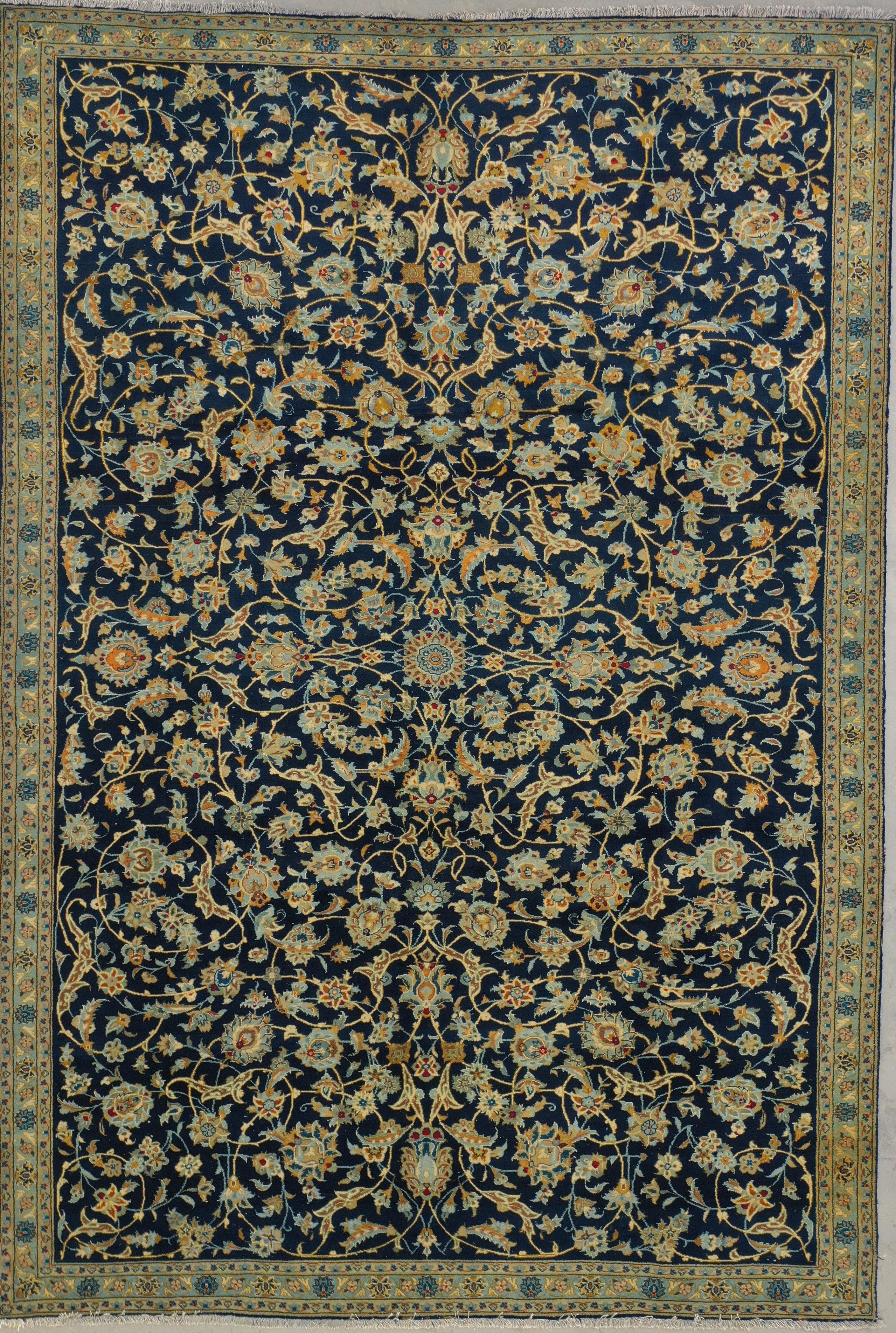 Navy Afghan Handmade