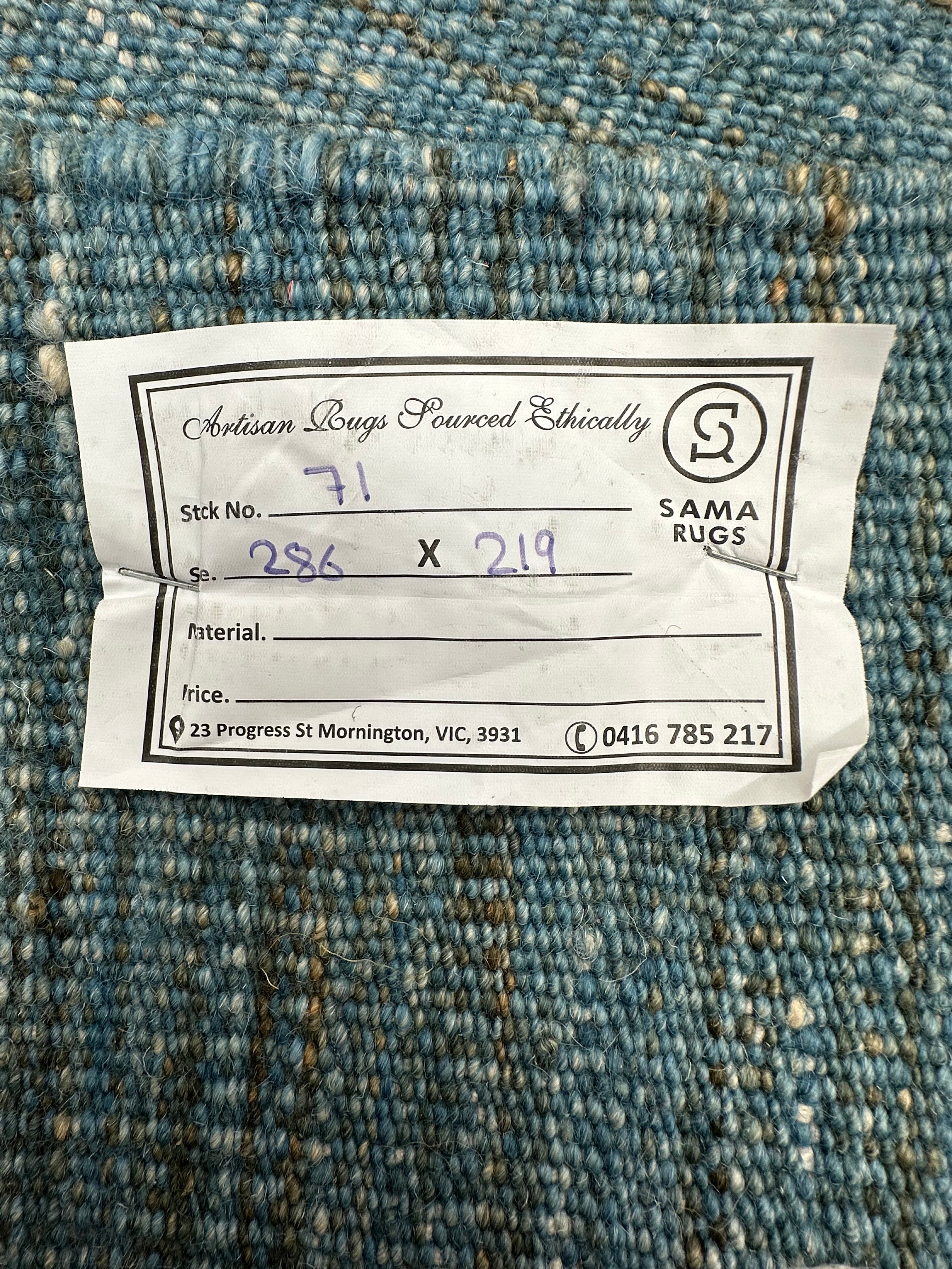 Afghan Handmade — 2.86 x 2.19