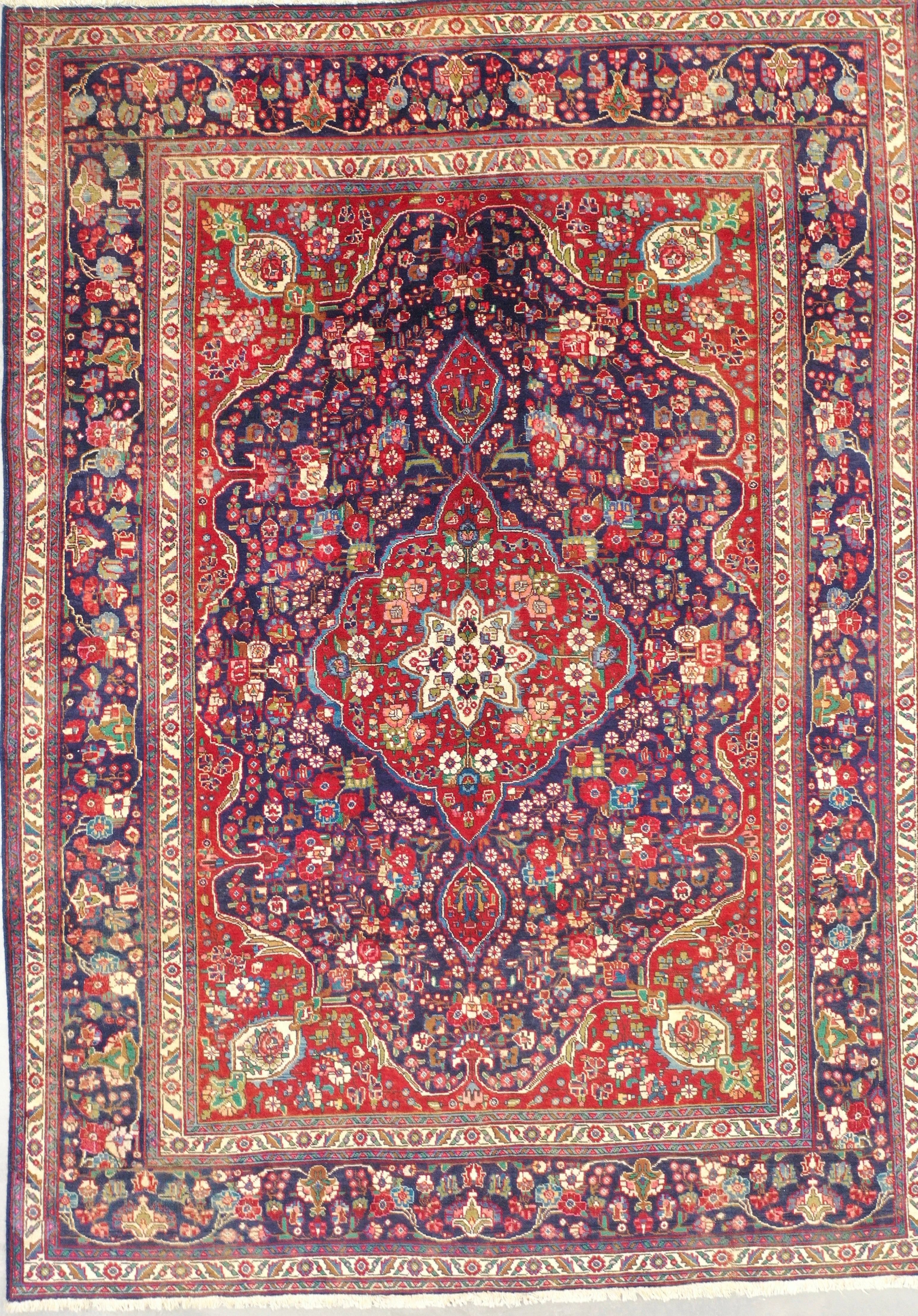 Red Afghan Handmade — 3.13 x 2.30
