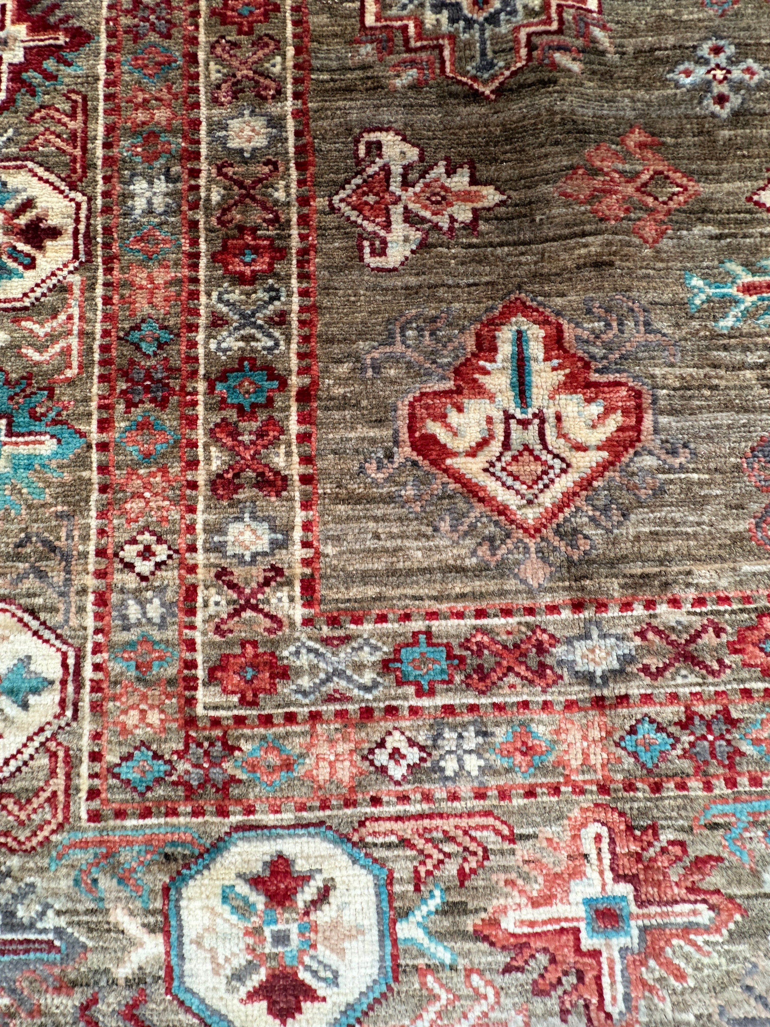 Afghan handmade rug,Chobi. Size: 237x174 cm