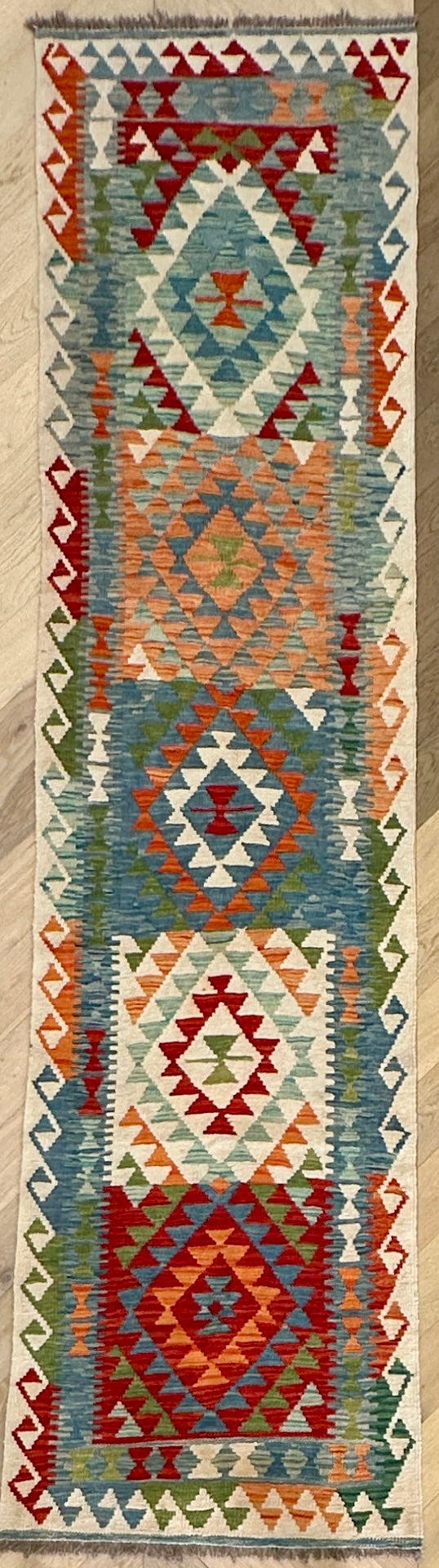 Afghan Kilim — 3.20 x 0.79