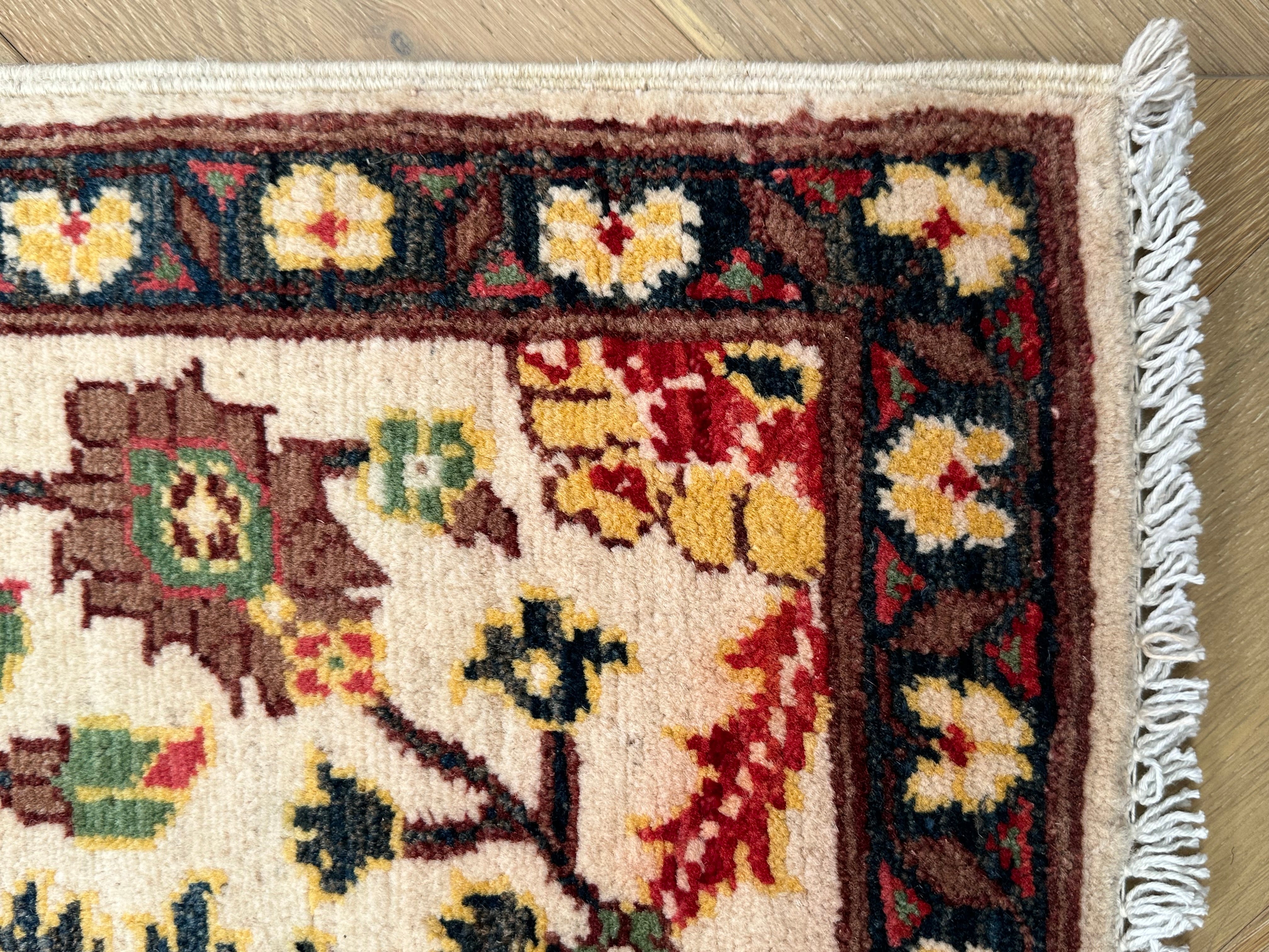Chobi Afghan Handmade — 0.89 x 0.57
