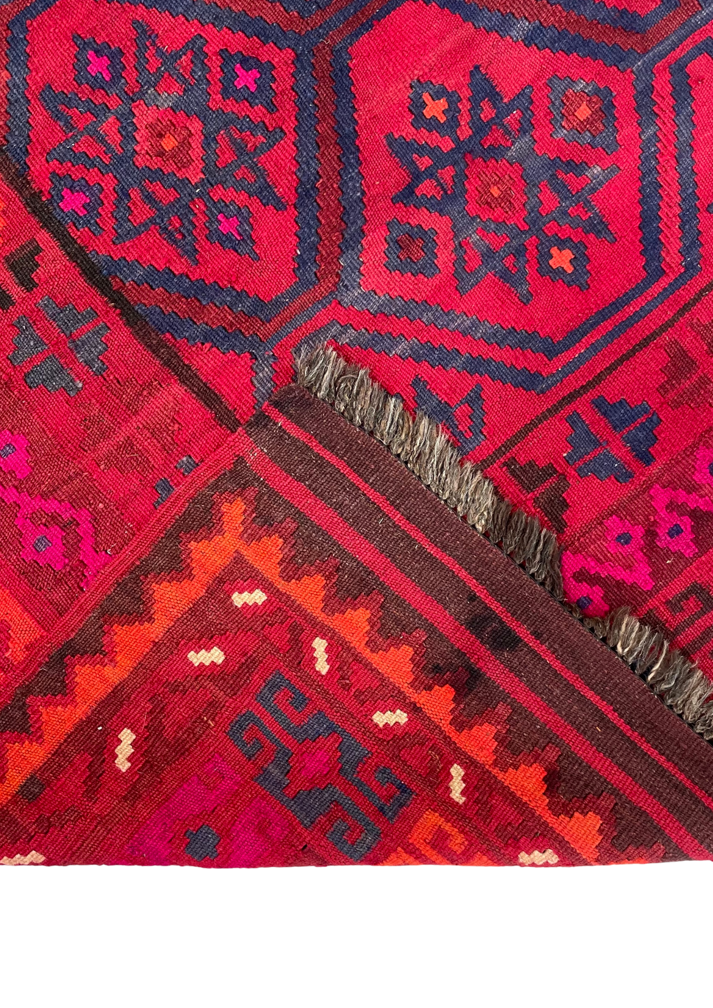 Red Afghan Kilim — 3.10 x 2.20