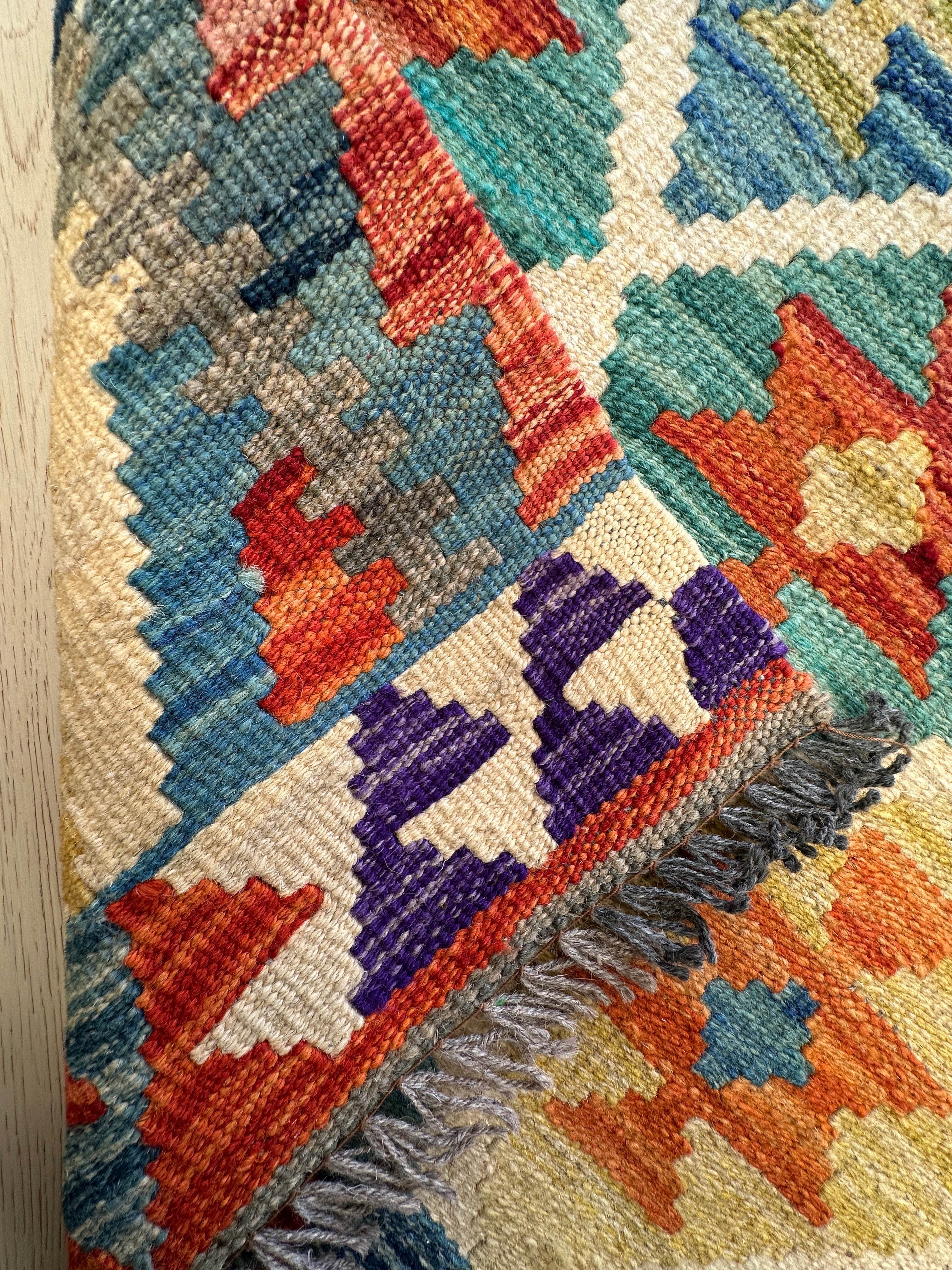 Afghan Kilim — 3.05 x 0.75