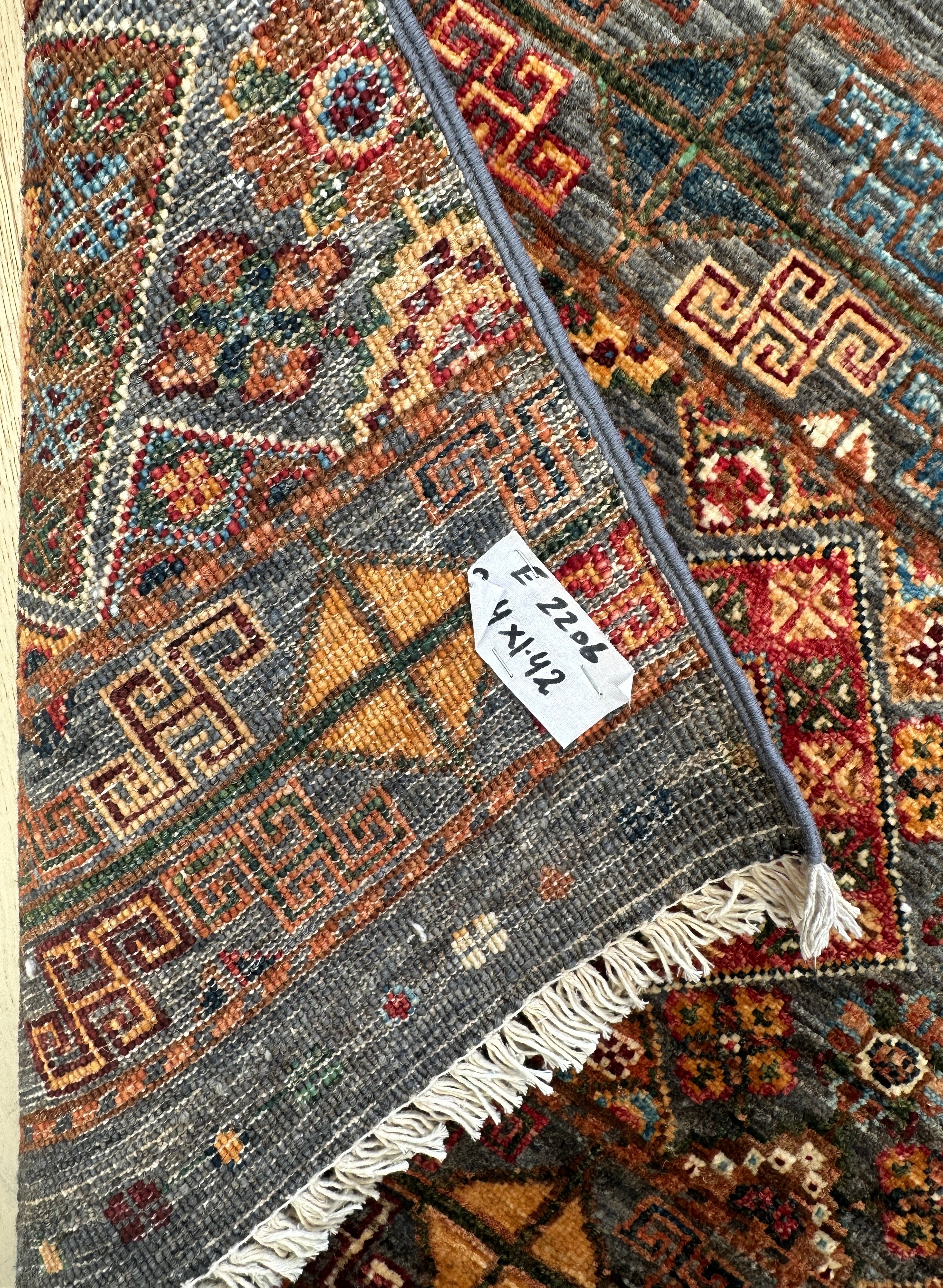 Chobi Afghan Handmade — 2.14 x 1.42
