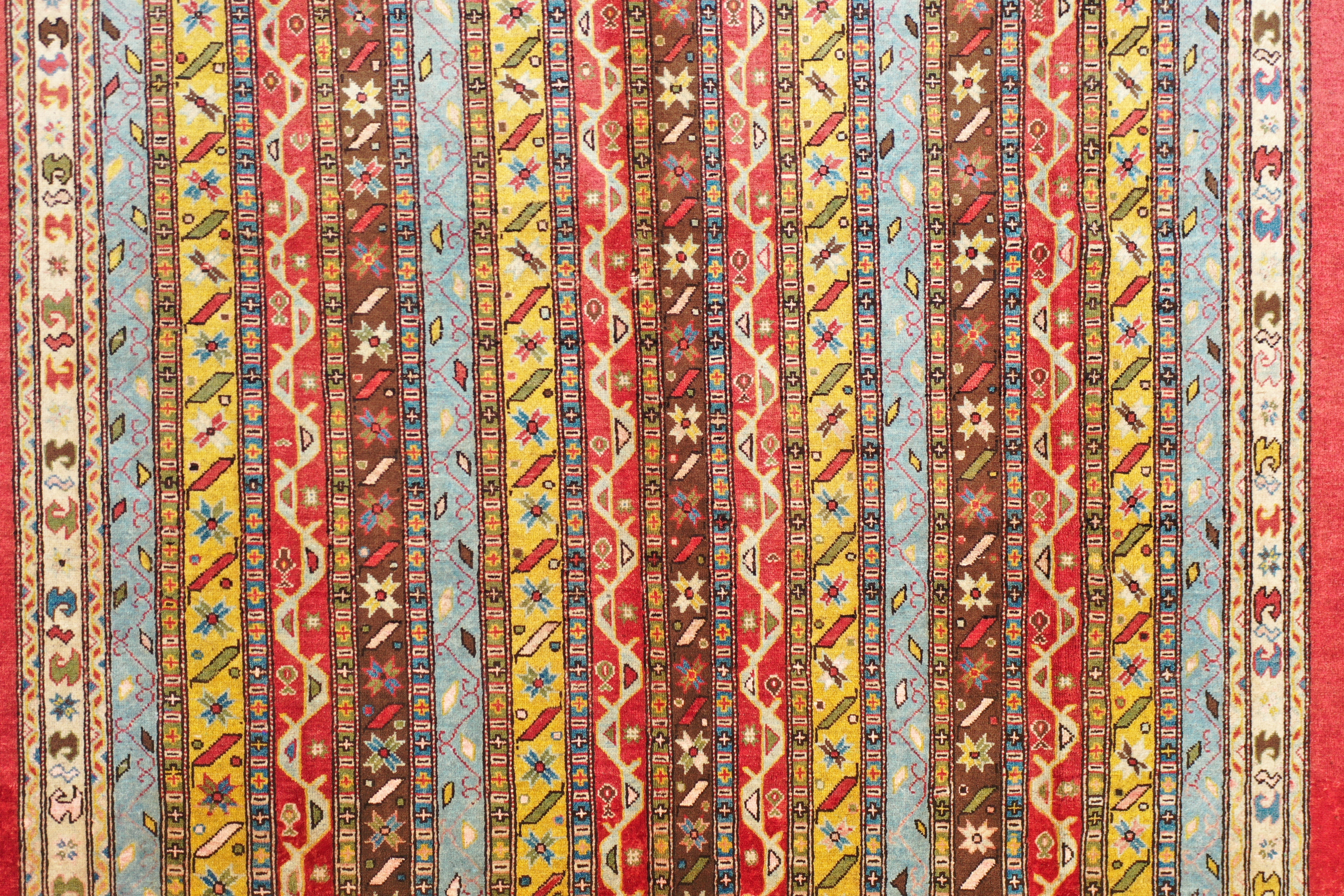 Red Afghan Handmade — 2.95 x 2.45