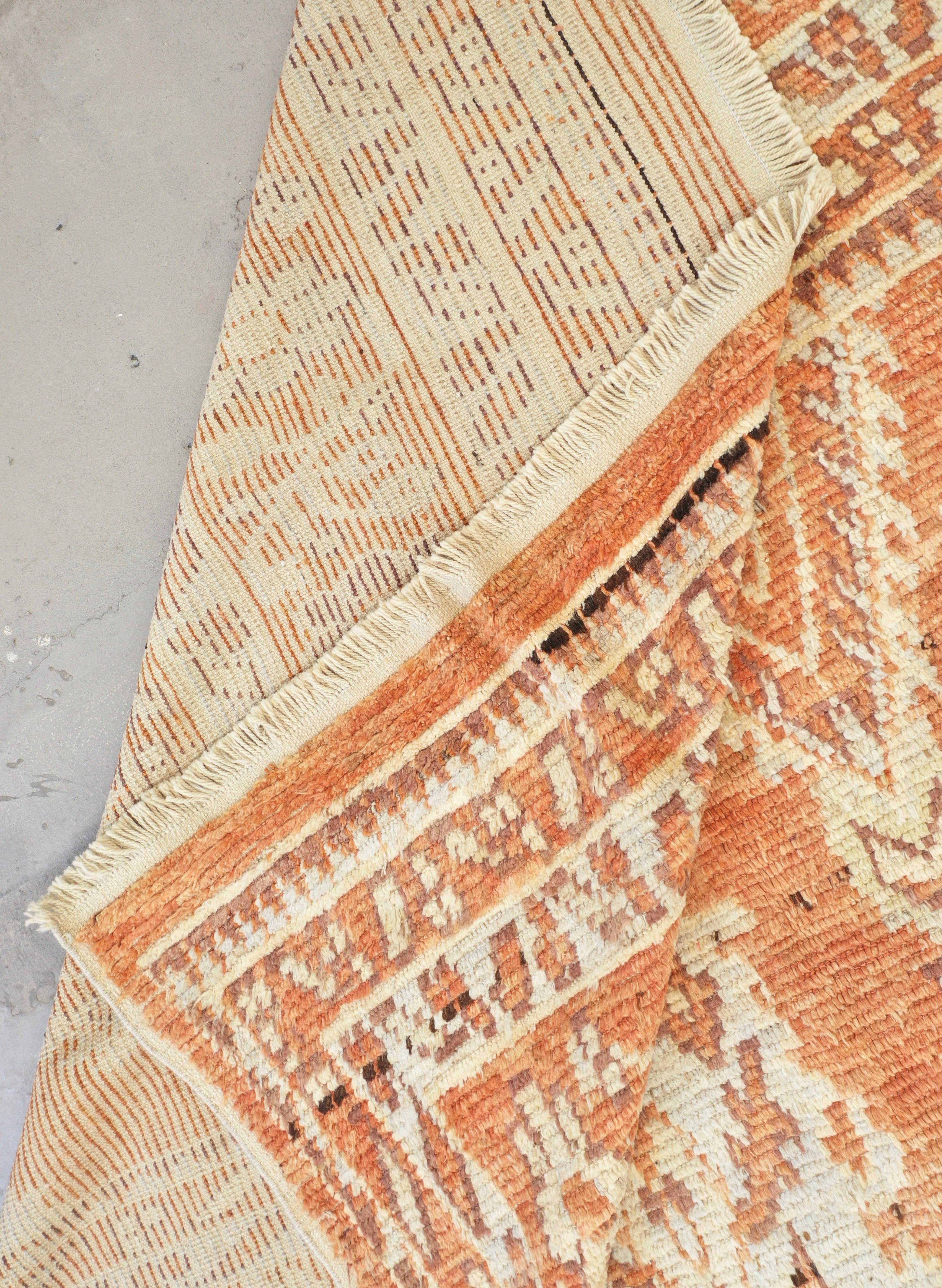 Terracotta Afghan Handmade — 4.57 x 3.67