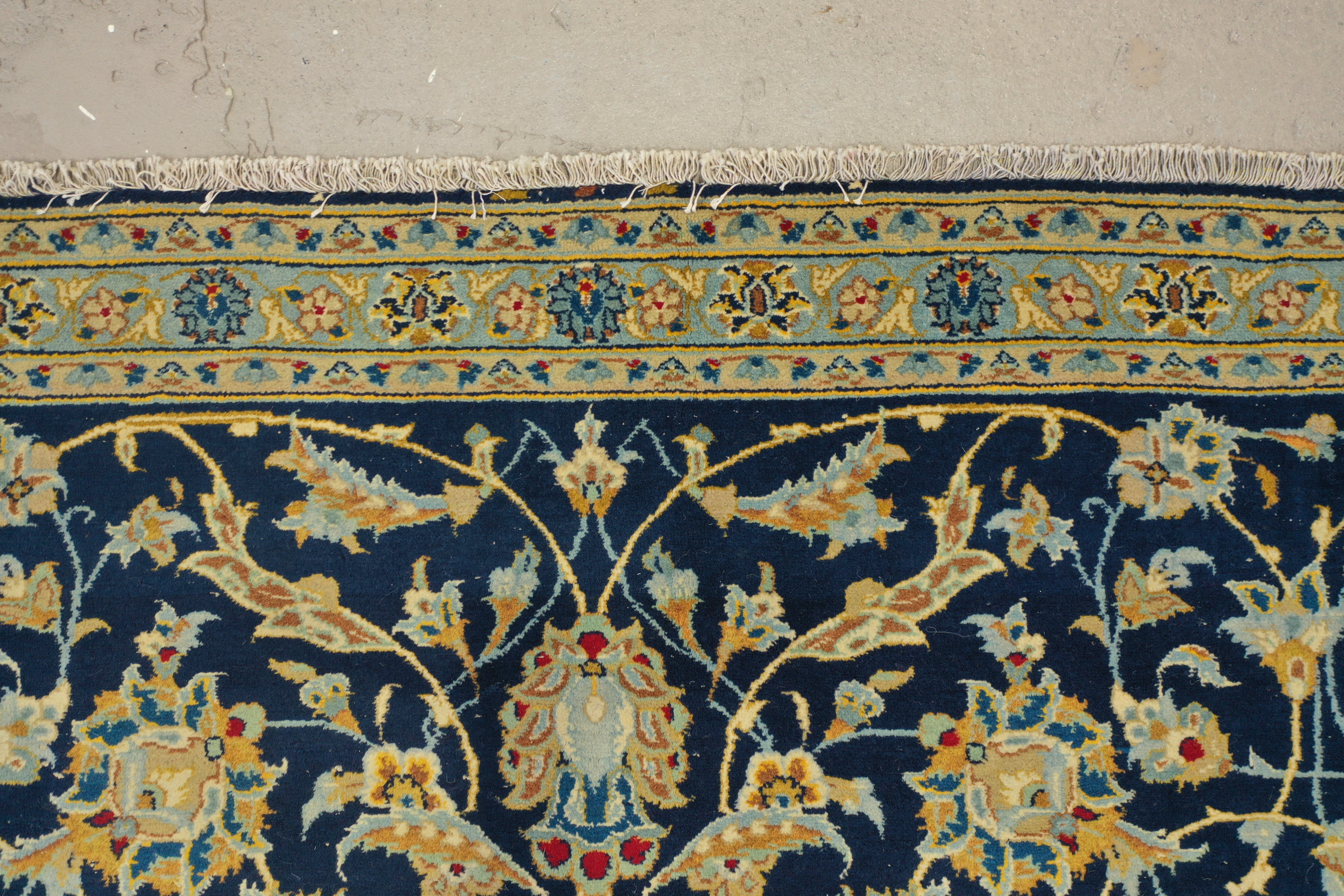 Navy Afghan Handmade