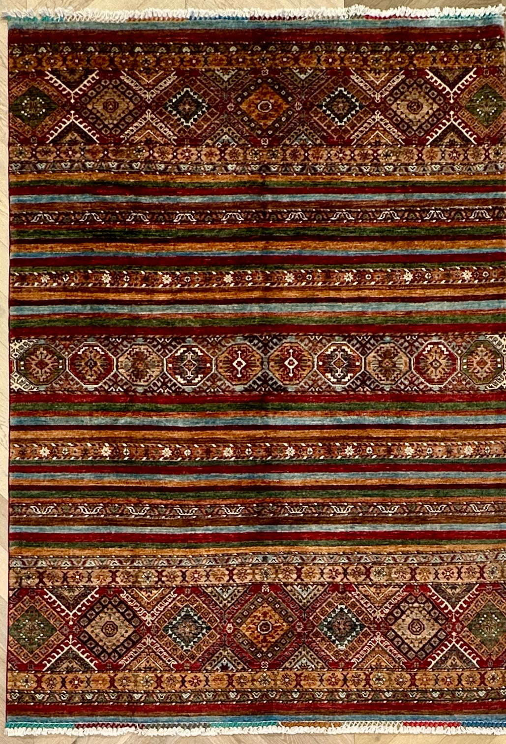 Chobi Afghan Handmade — 2.46 x 1.74