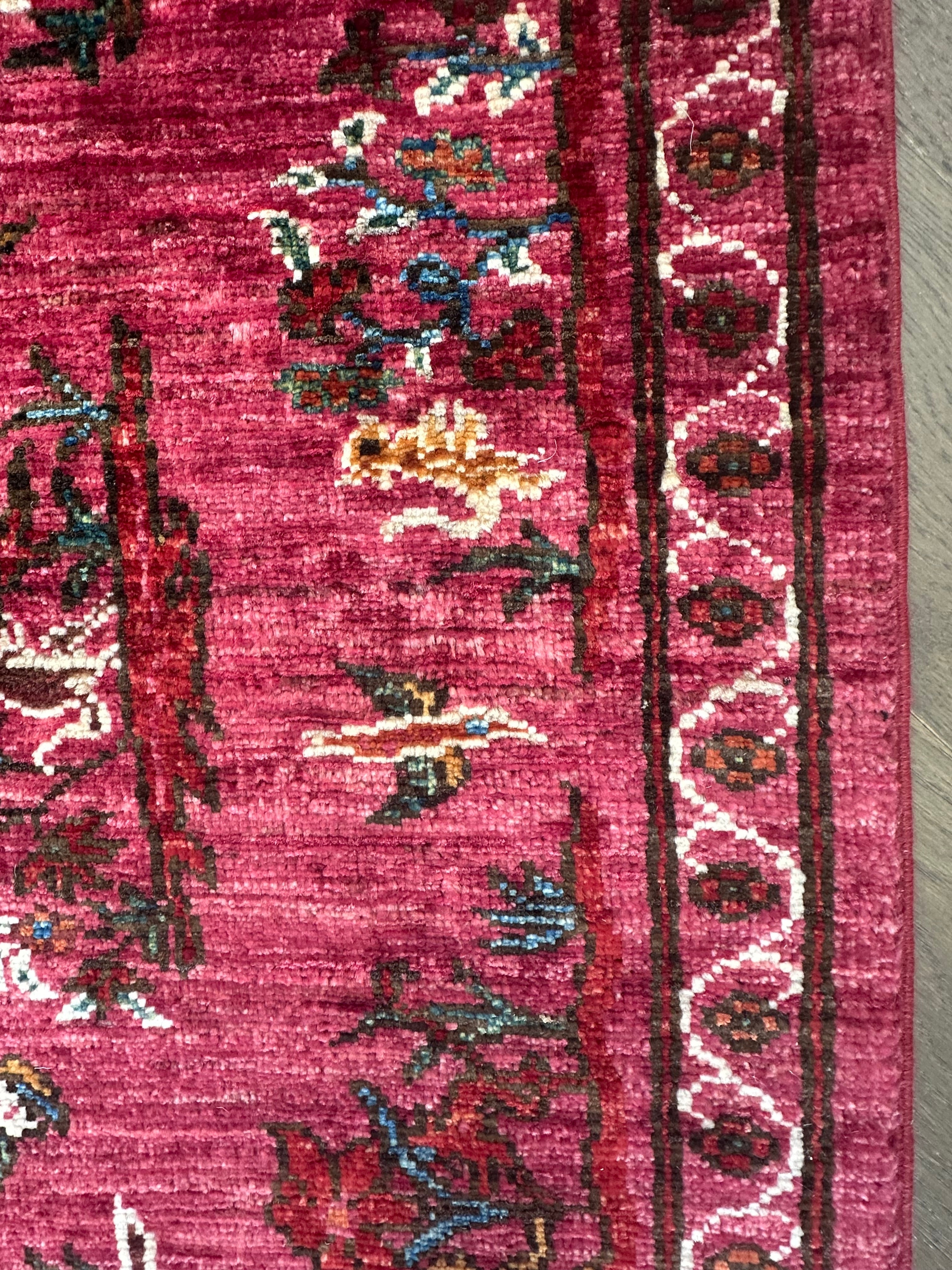 Afghan handmade rug,Chobi. Size:344x243cm