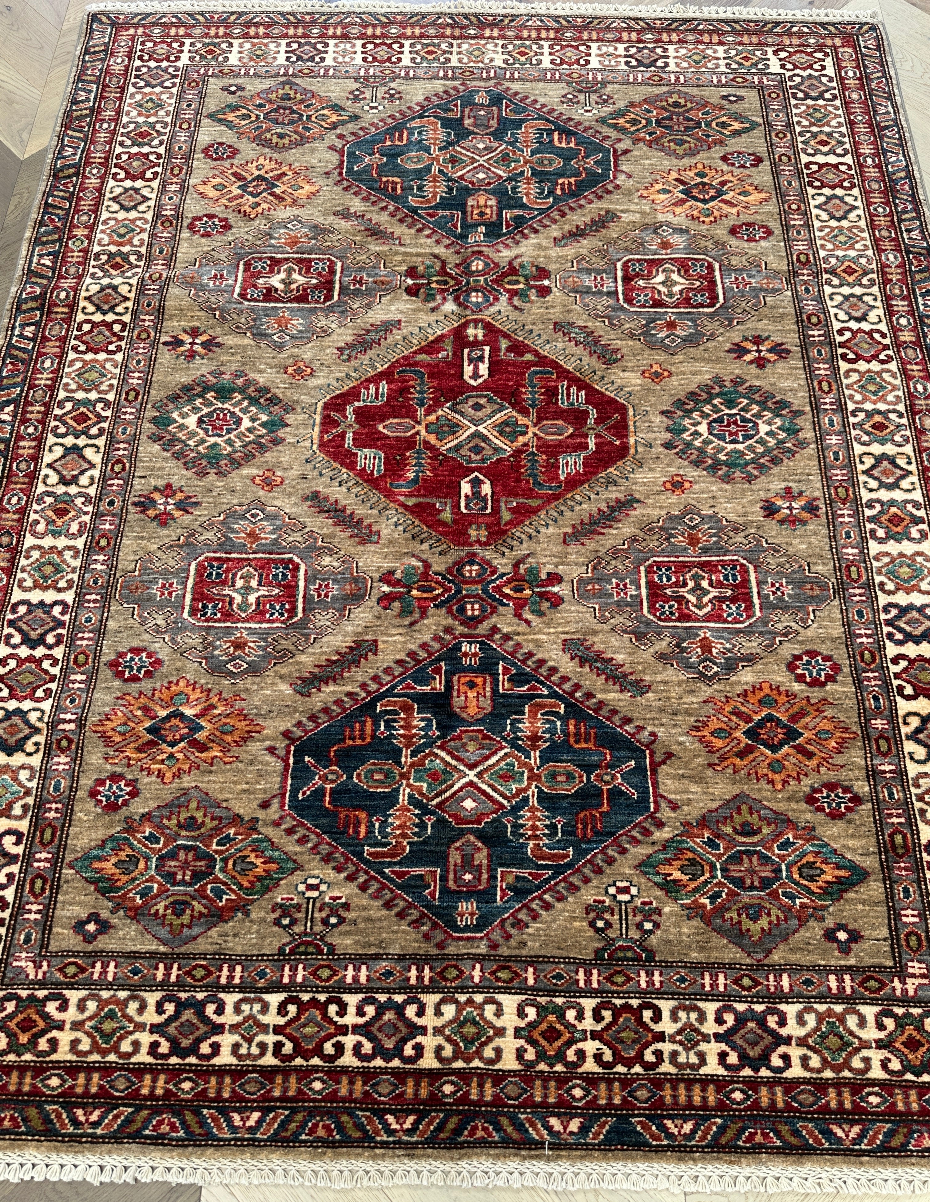 Chobi Afghan Handmade — 1.98 x 1.59