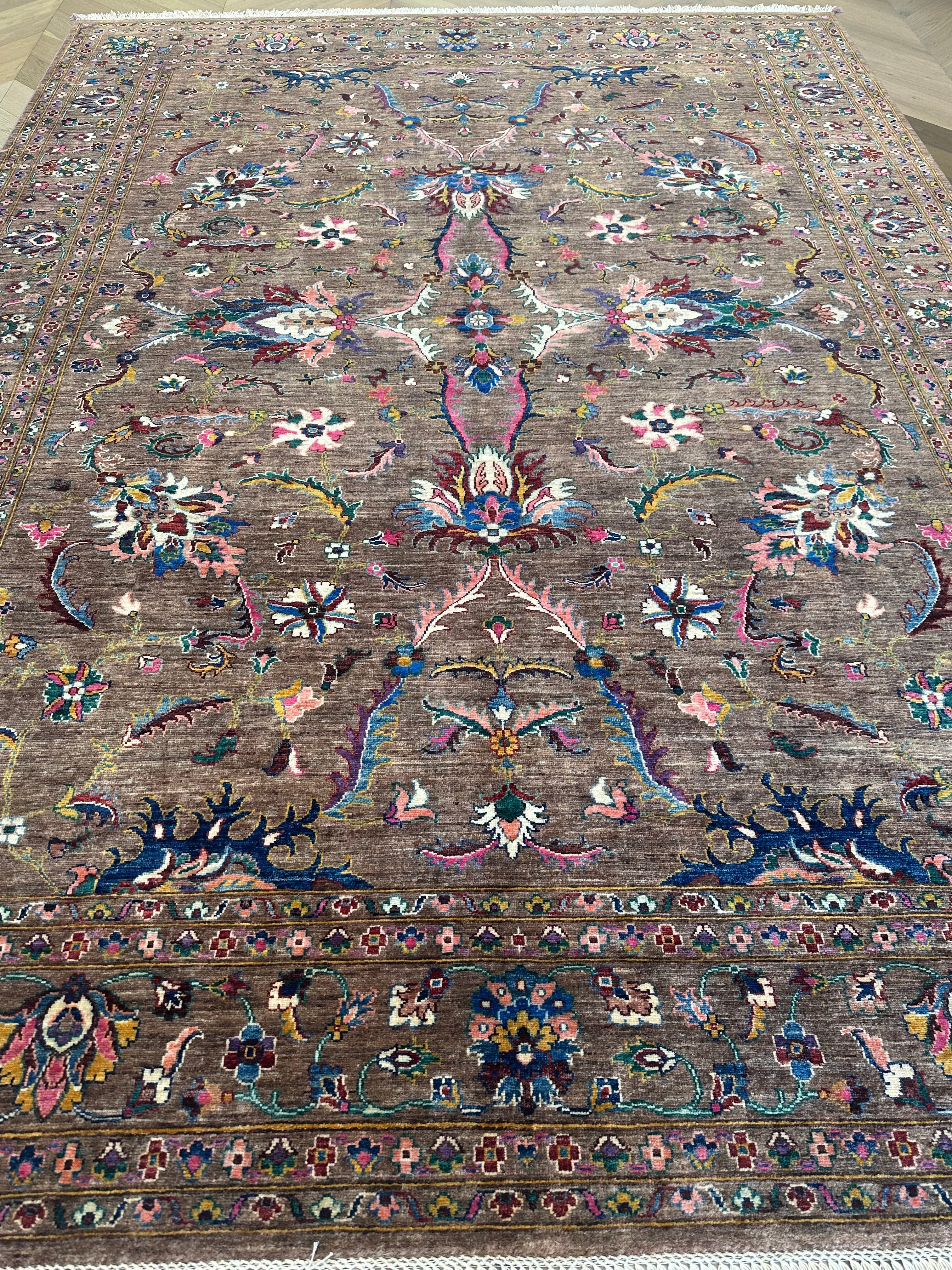 Afghan handmade rug,Chobi. Size:334x245 cm