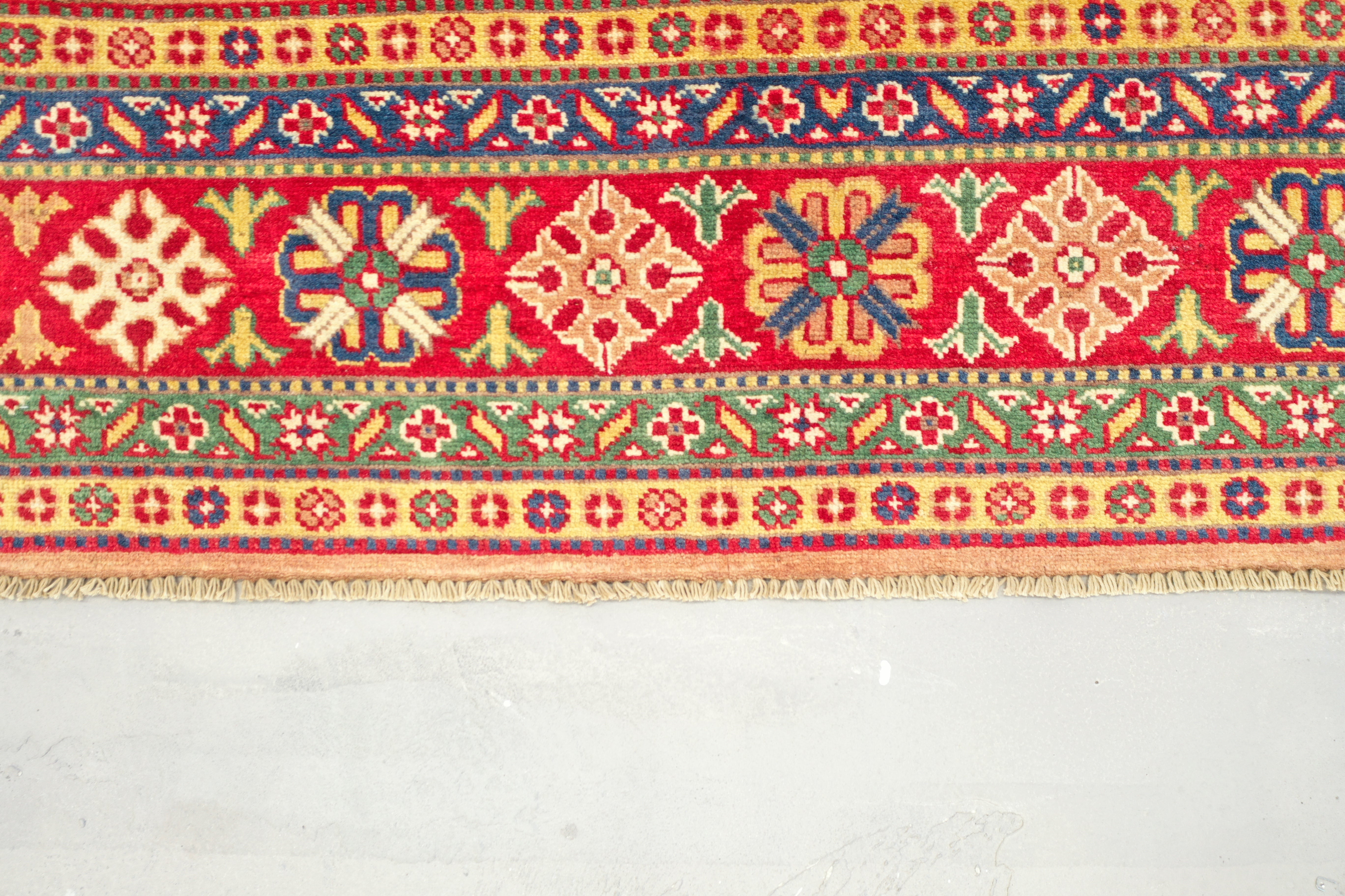 Terracotta Afghan Handmade — 2.95 x 2.03
