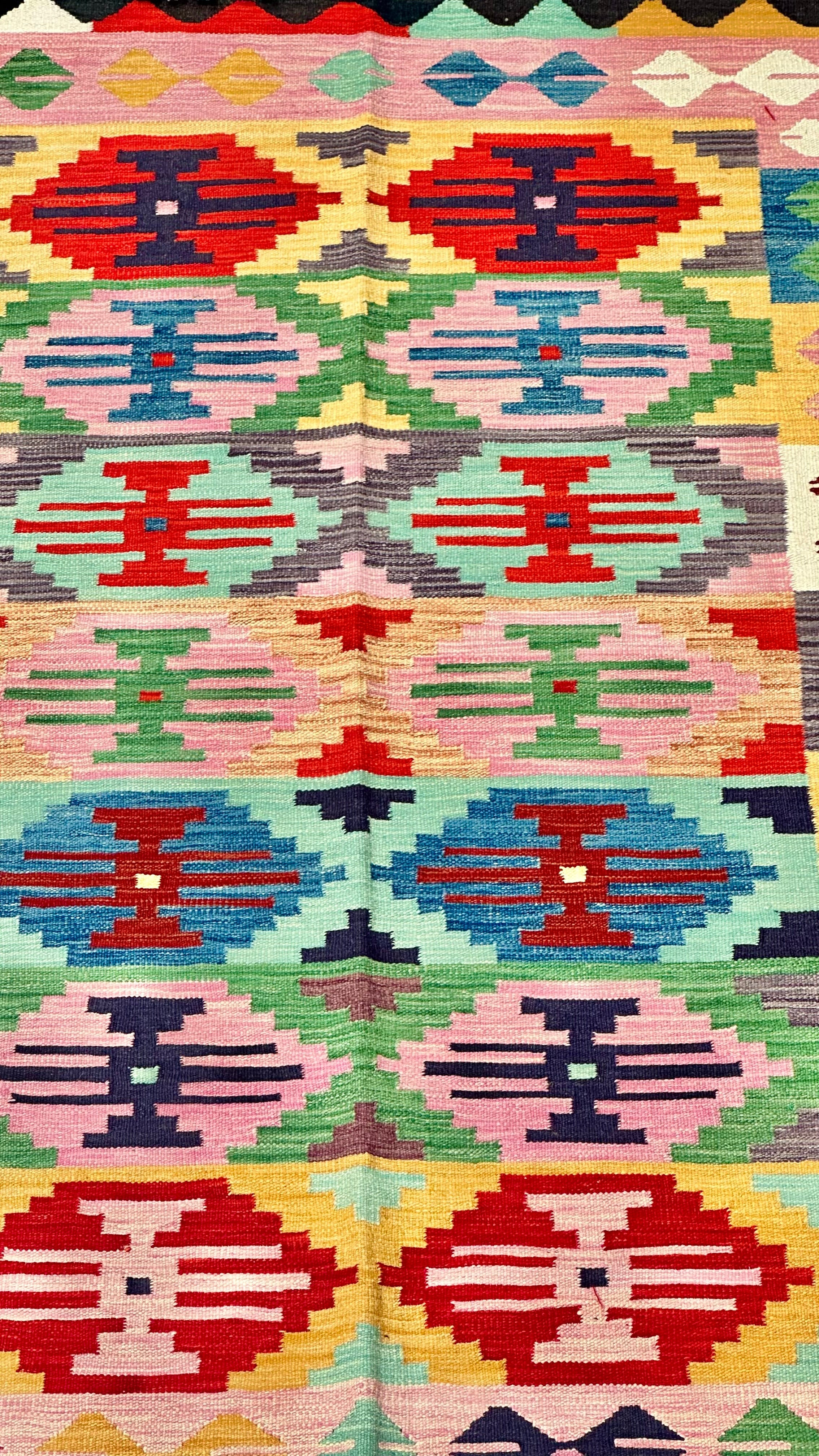 Chobi Afghan Handmade — 2.01 x 1.47