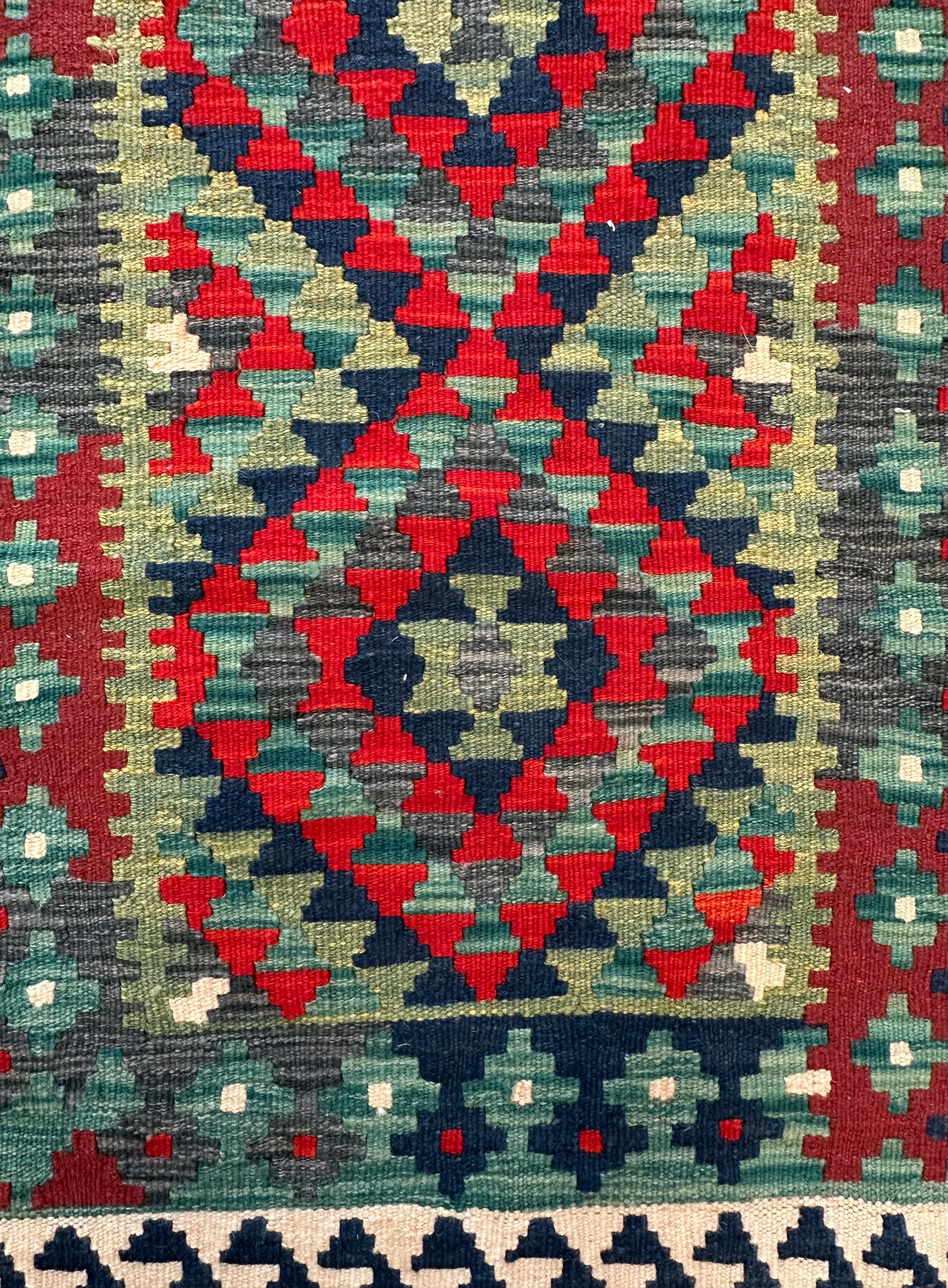 Afghan Kilim — 2.07 x 0.96