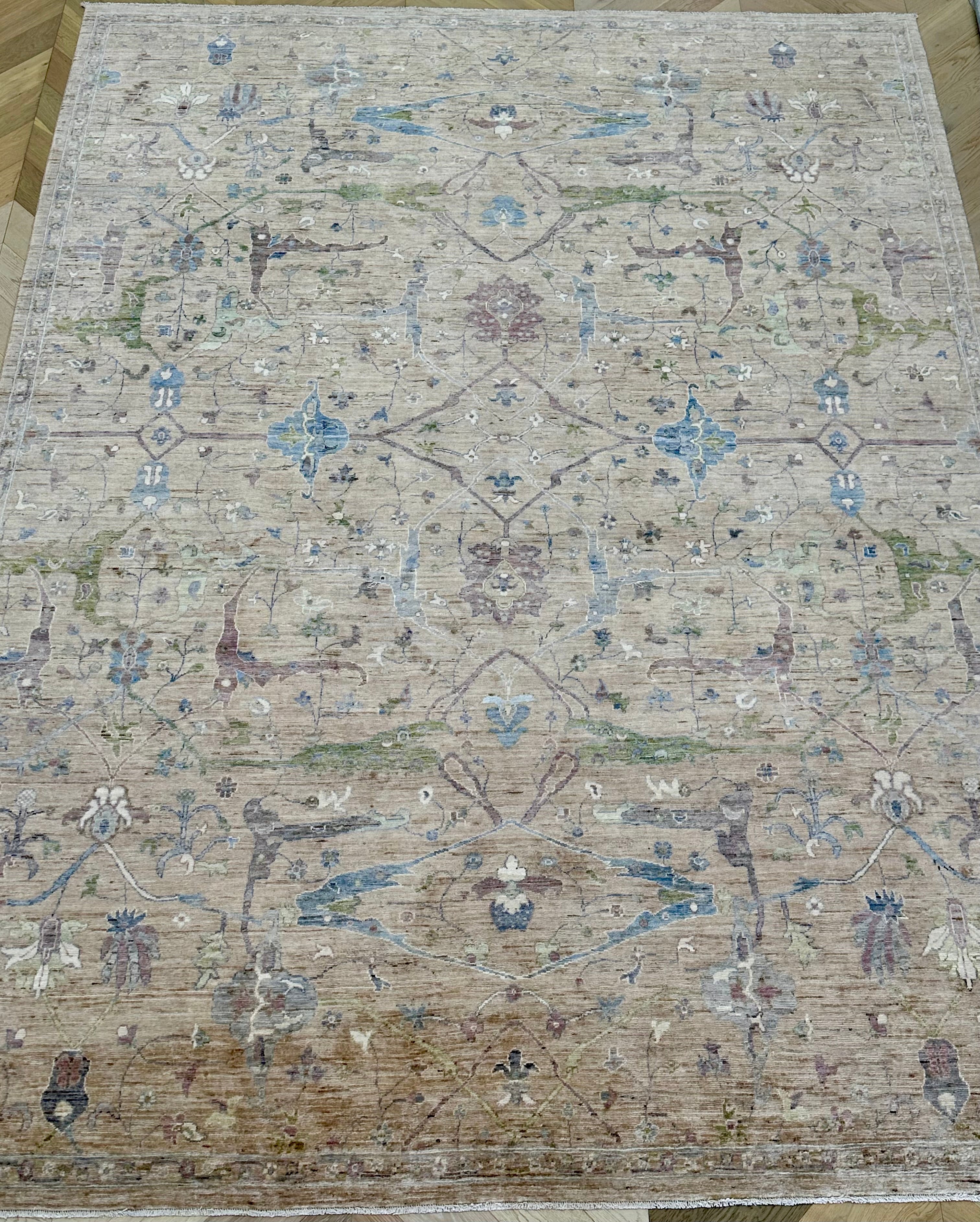 Afghan handmade rug,Chobi. Size:362x267 cm