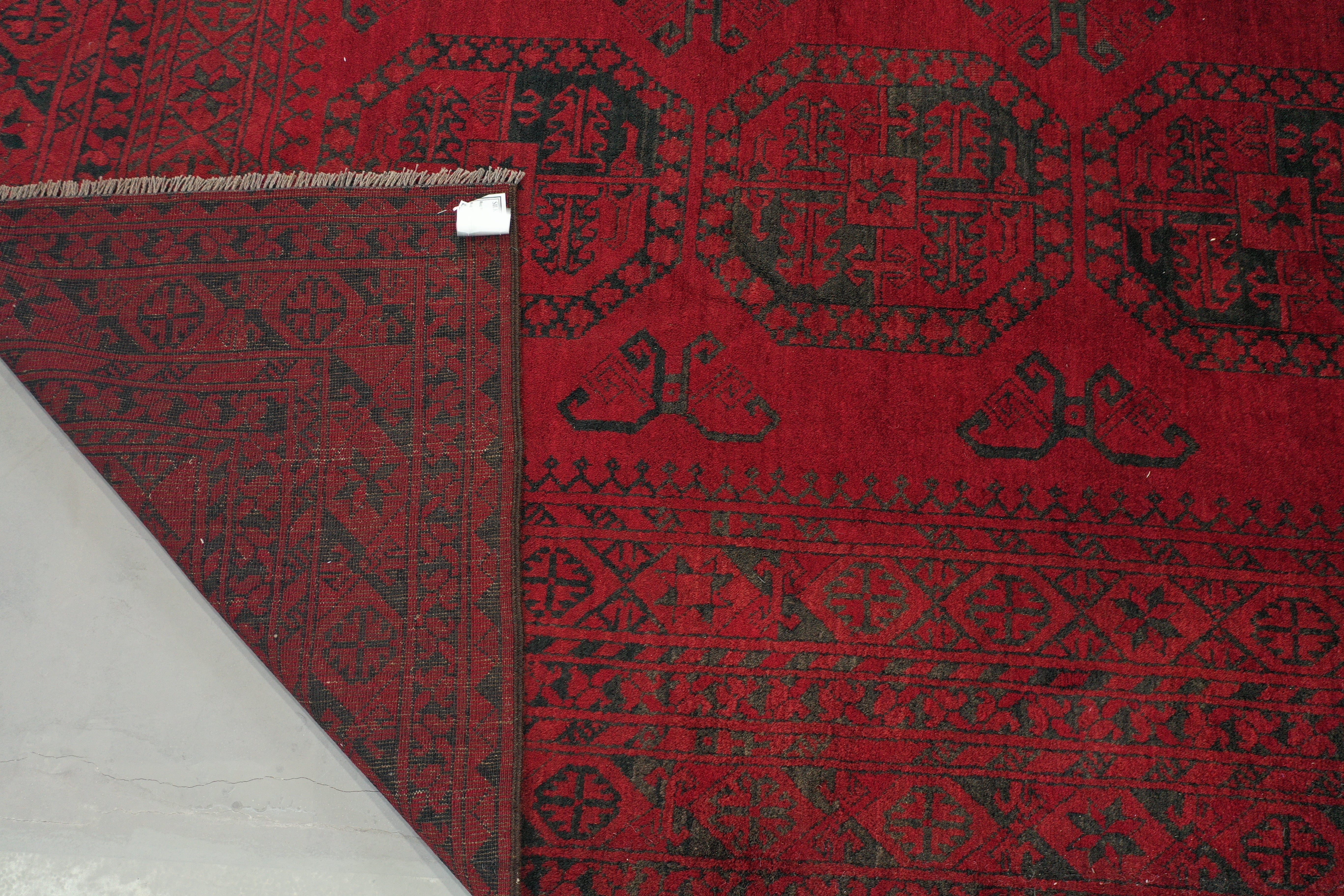Red Afghan Handmade — 3.63 x 3.12