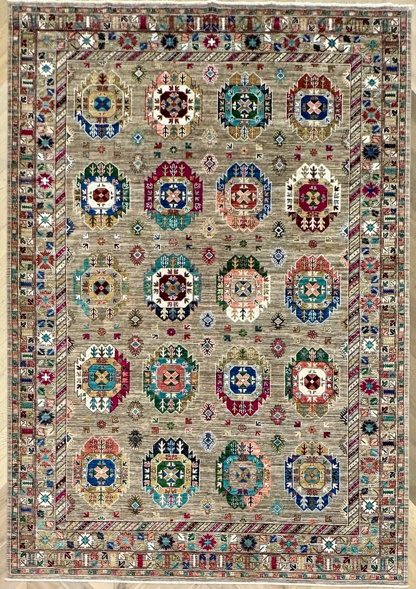 Chobi Afghan Handmade — 3.51 x 2.52