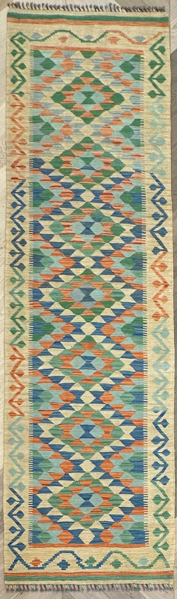 Afghan Kilim — 3.02 x 0.84
