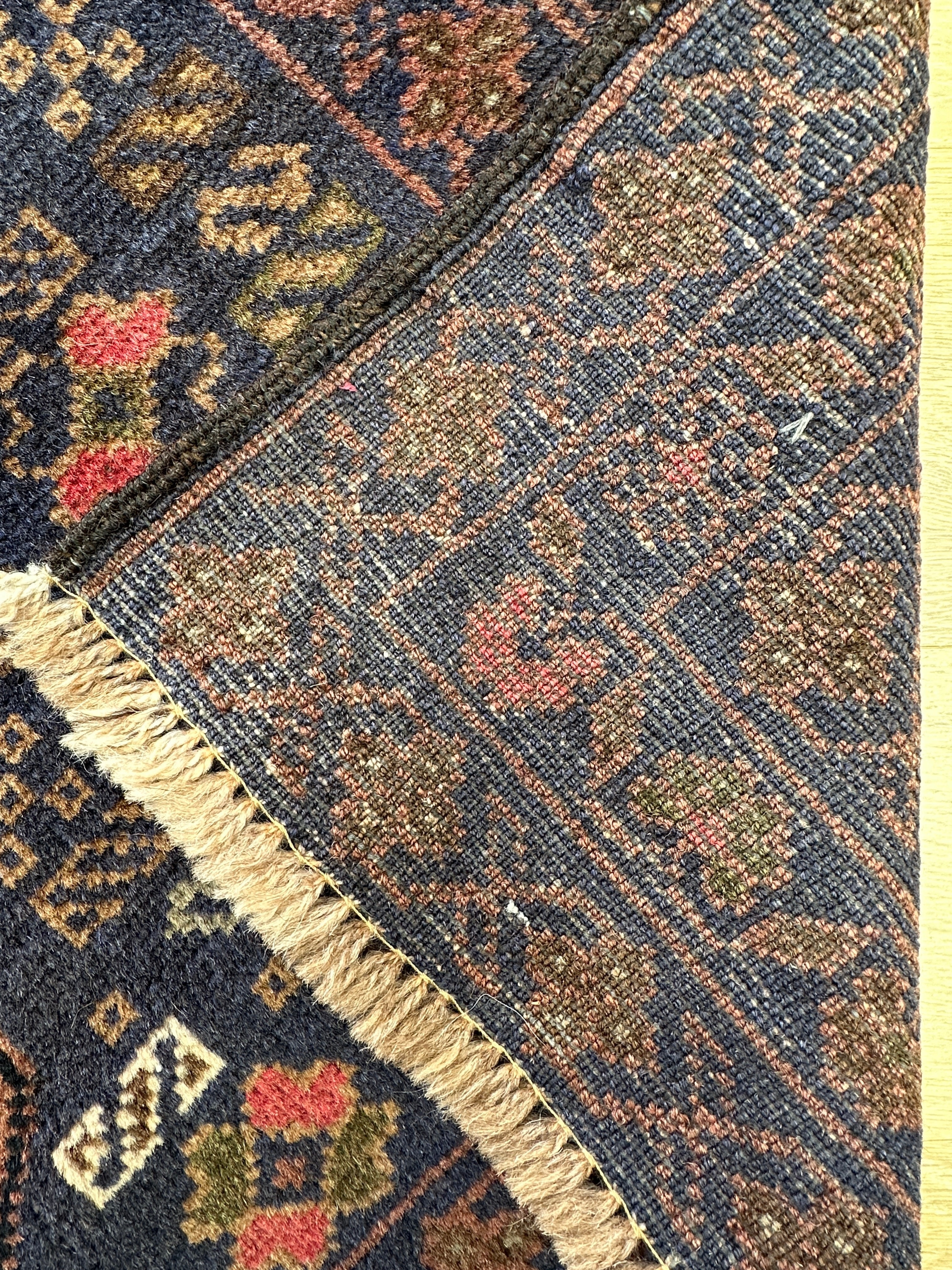 Chobi Afghan Handmade — 2.91 x 0.85